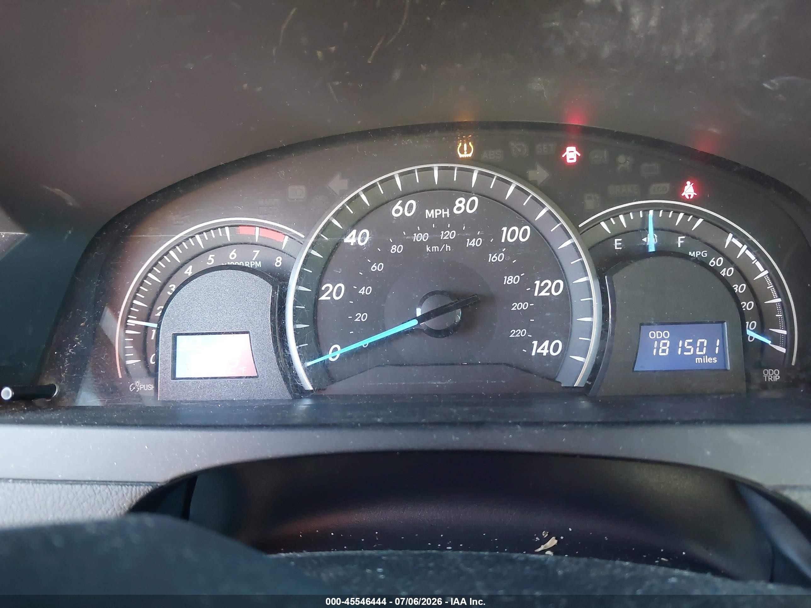 2012 Toyota Camry Le Red vin: 4T1BF1FK0CU537627