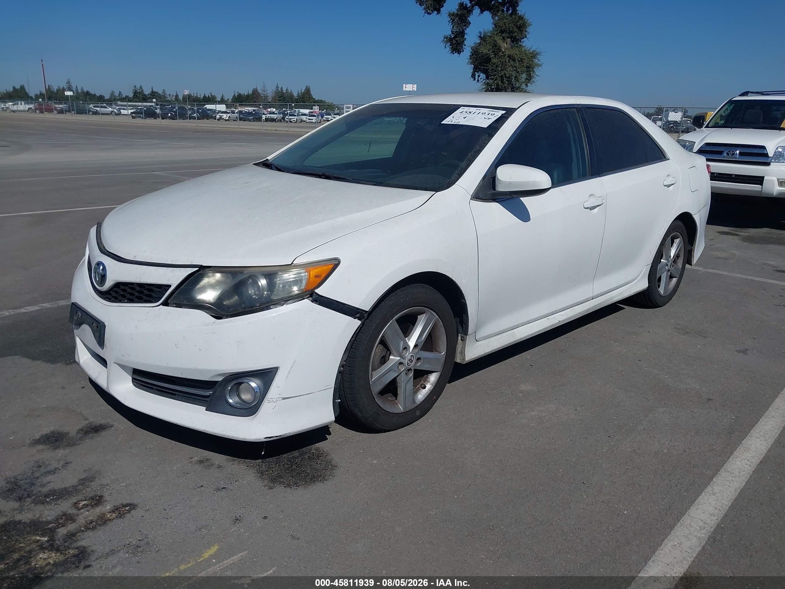 2012 Toyota Camry Se White vin: 4T1BF1FK0CU537708