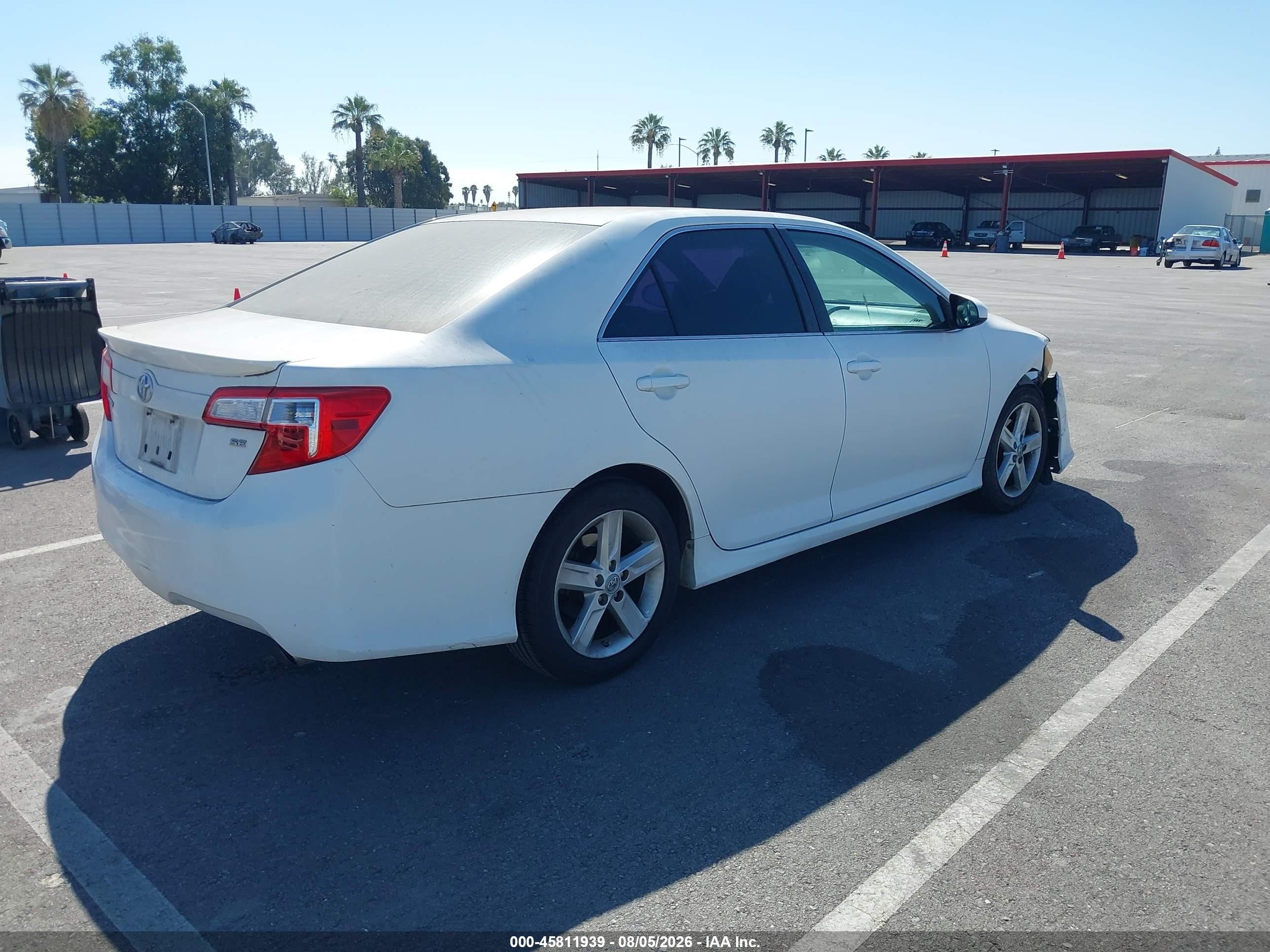 2012 Toyota Camry Se White vin: 4T1BF1FK0CU537708