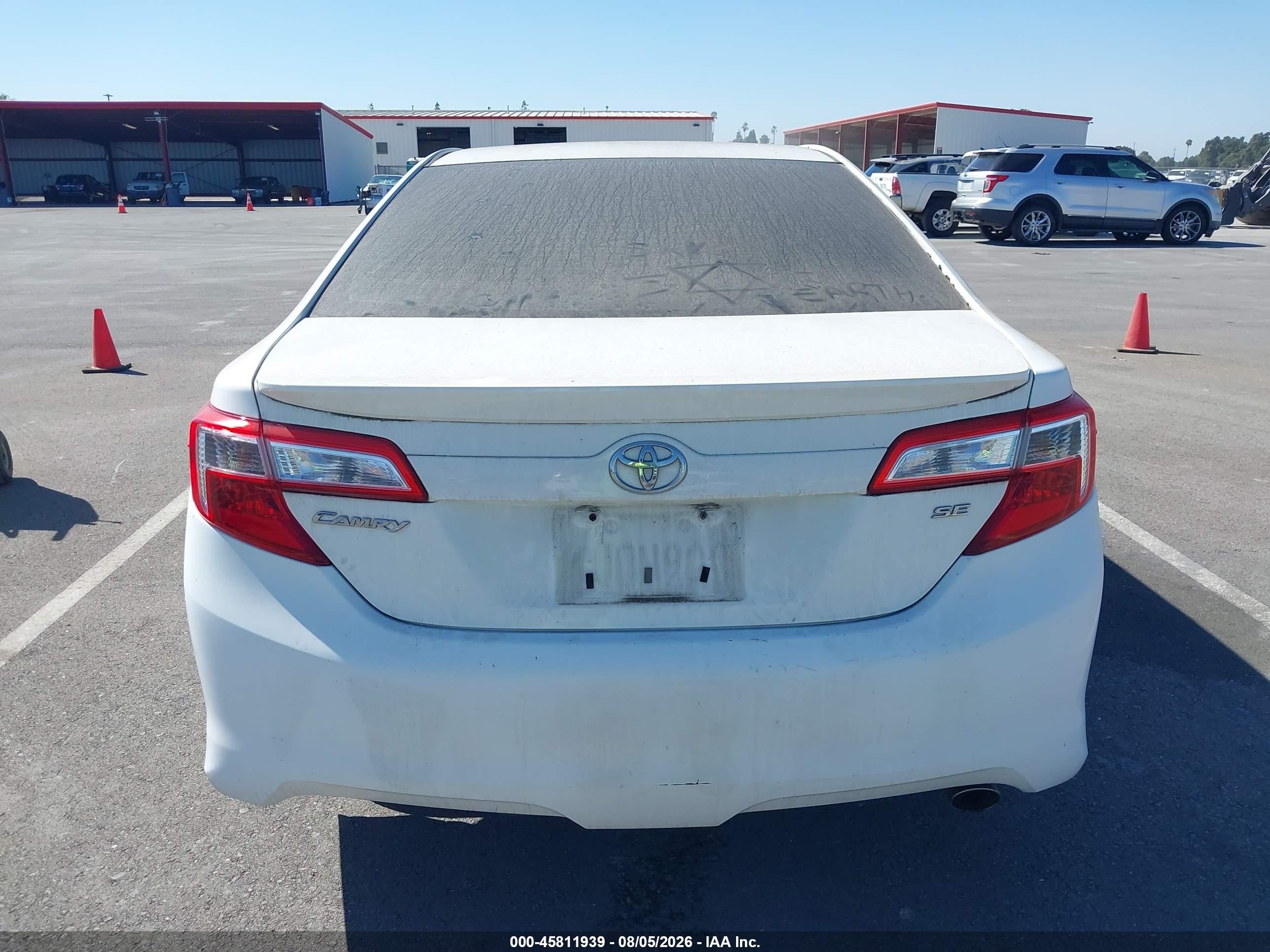 2012 Toyota Camry Se White vin: 4T1BF1FK0CU537708