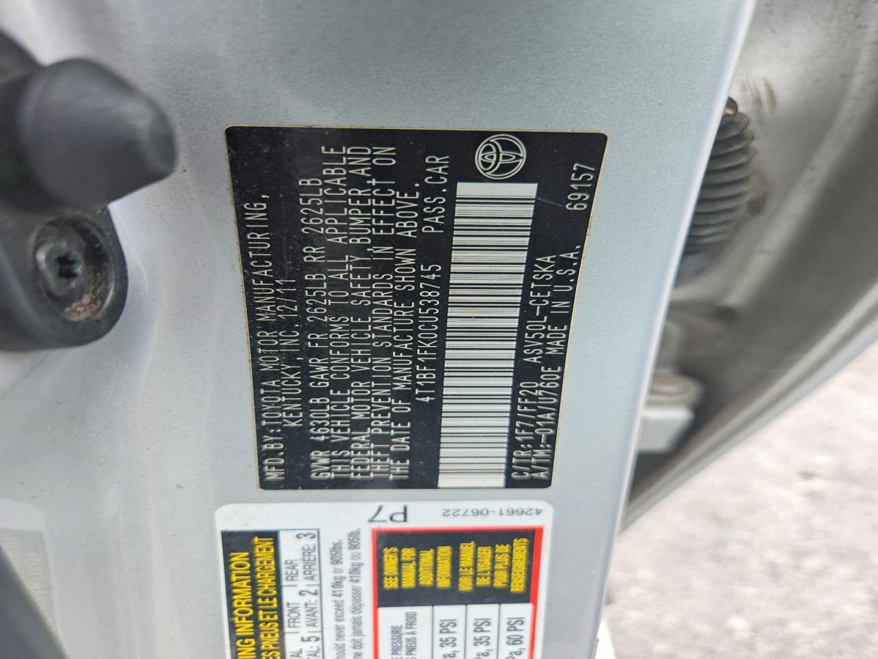 2012 Toyota Camry Se Silver vin: 4T1BF1FK0CU538745