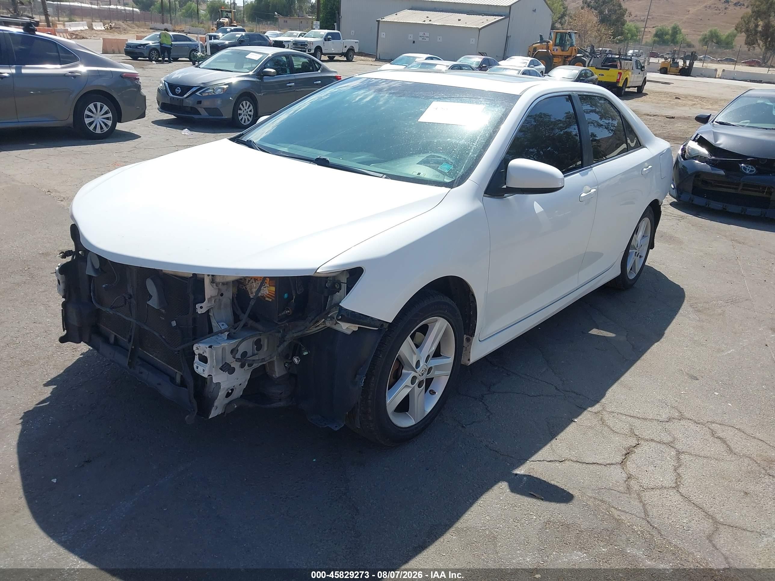 2012 Toyota Camry Se White vin: 4T1BF1FK0CU549809