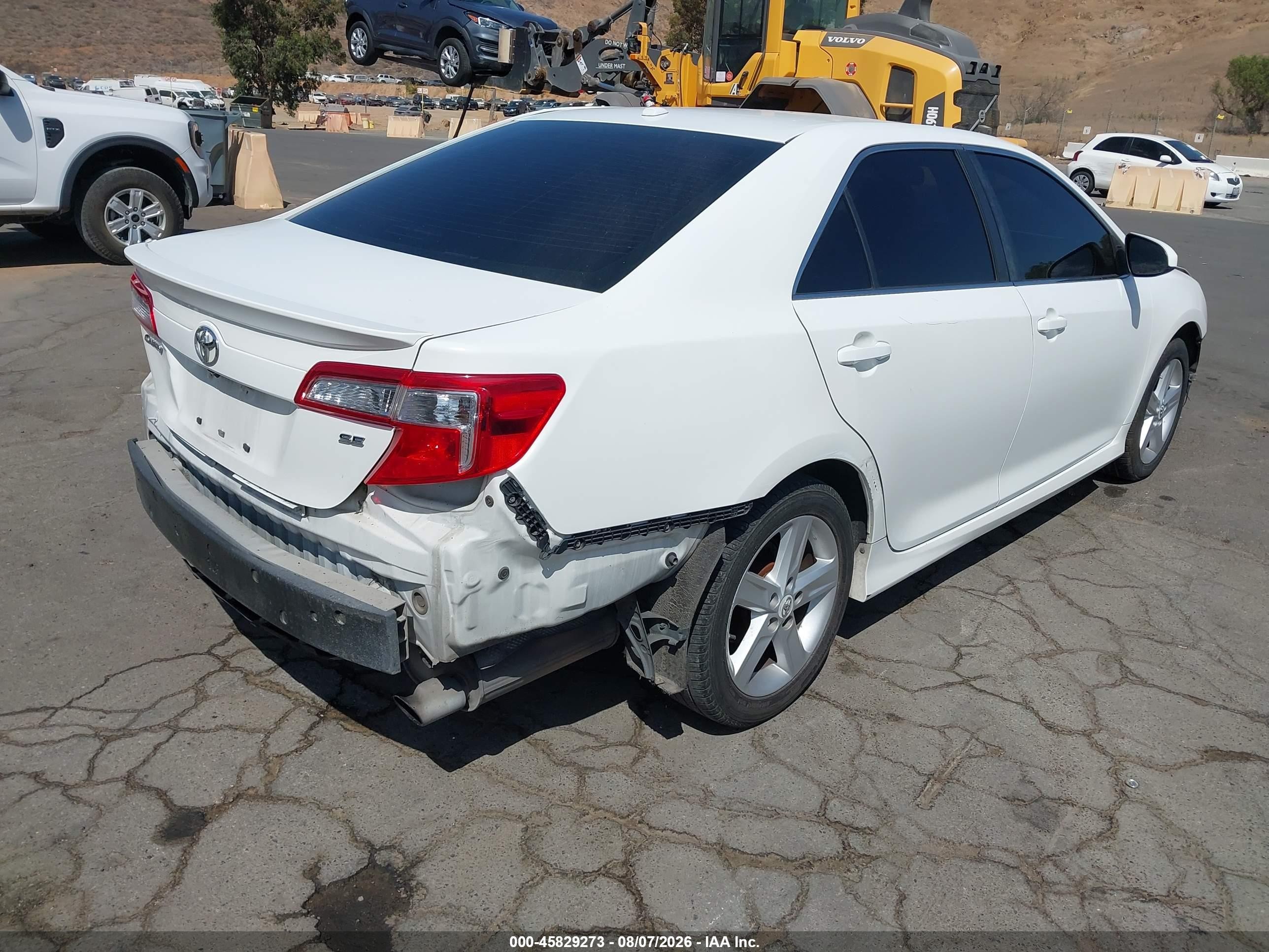 2012 Toyota Camry Se White vin: 4T1BF1FK0CU549809