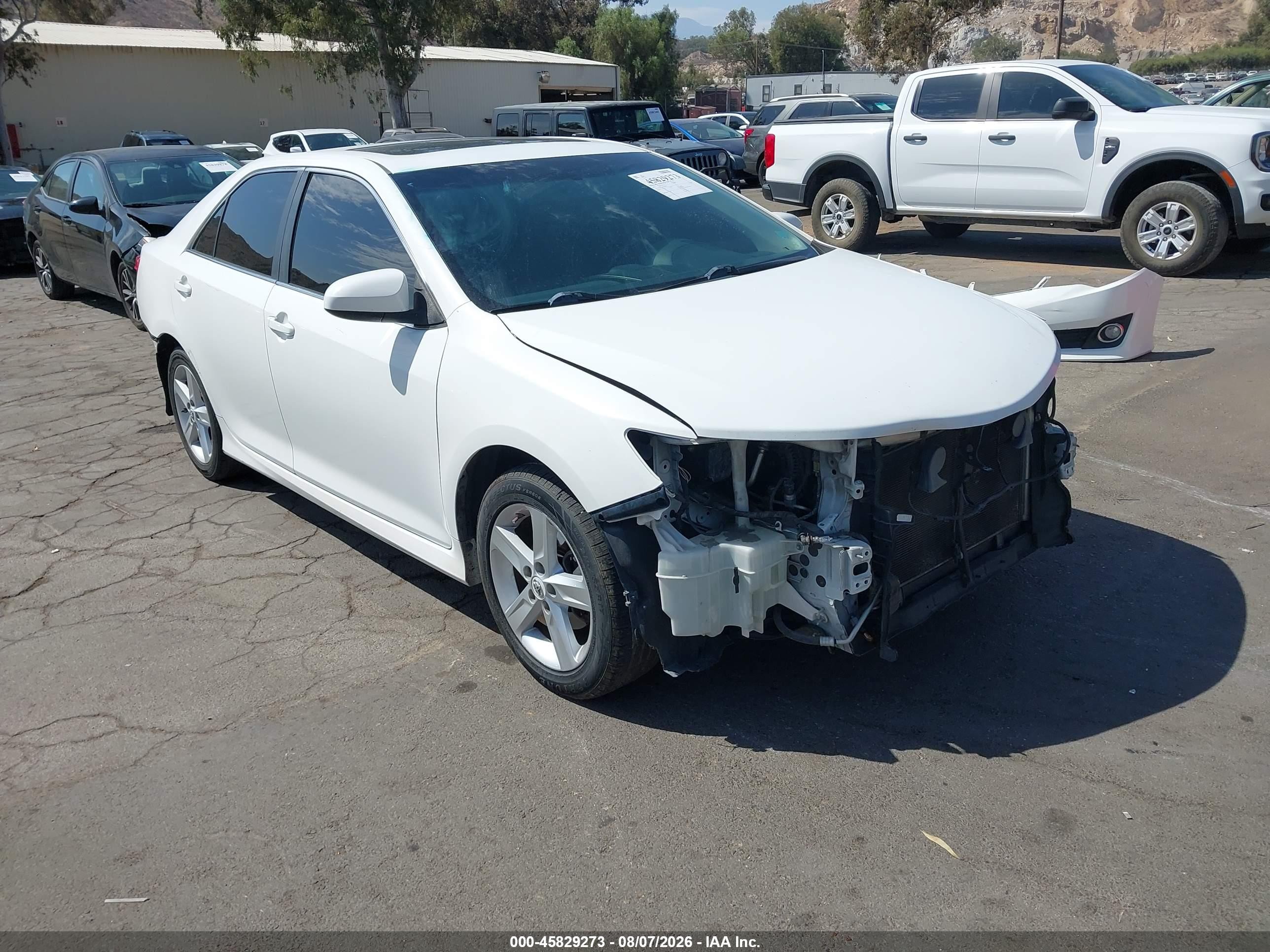 2012 Toyota Camry Se White vin: 4T1BF1FK0CU549809
