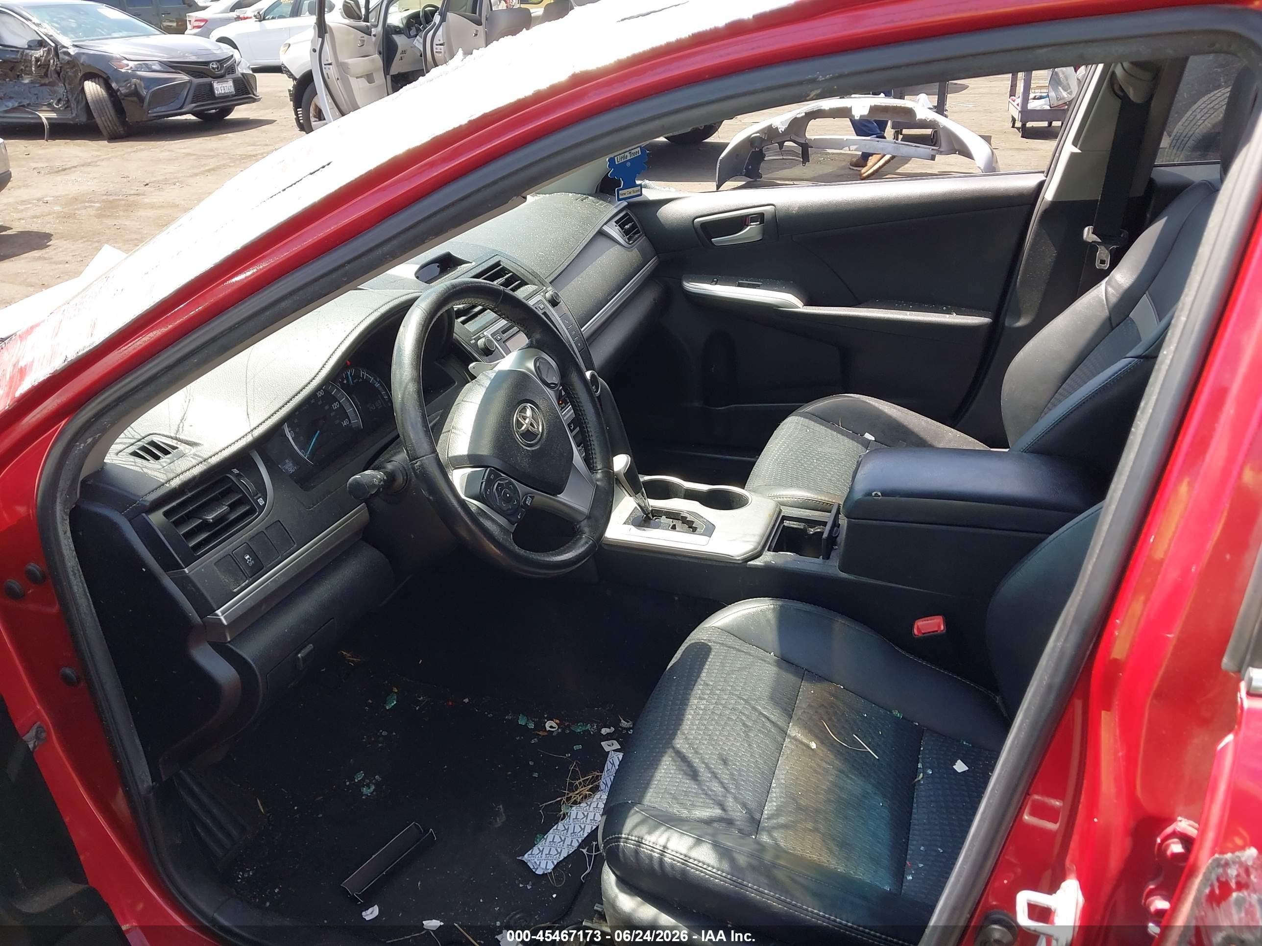 2012 Toyota Camry Se Red vin: 4T1BF1FK0CU583247