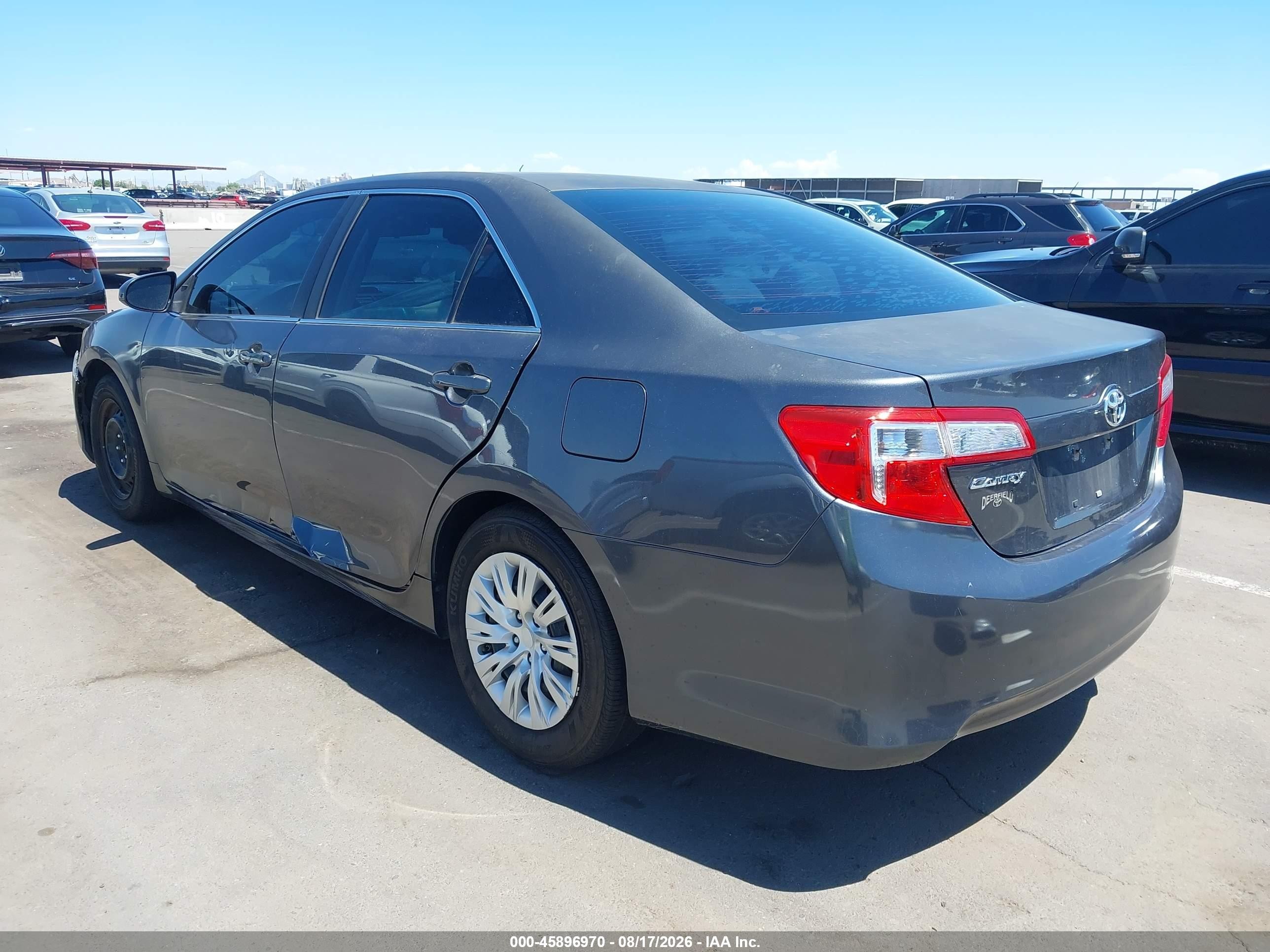 2012 Toyota Camry L Gray vin: 4T1BF1FK0CU590456