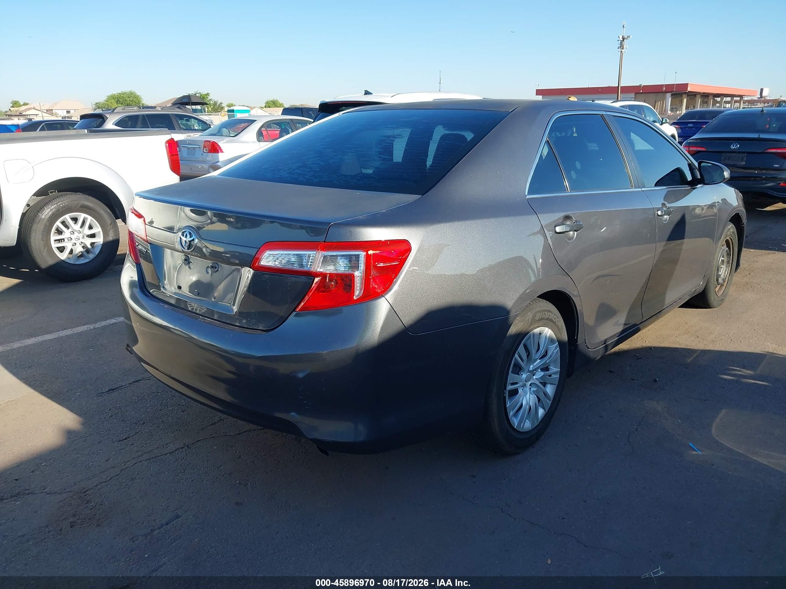 2012 Toyota Camry L Gray vin: 4T1BF1FK0CU590456
