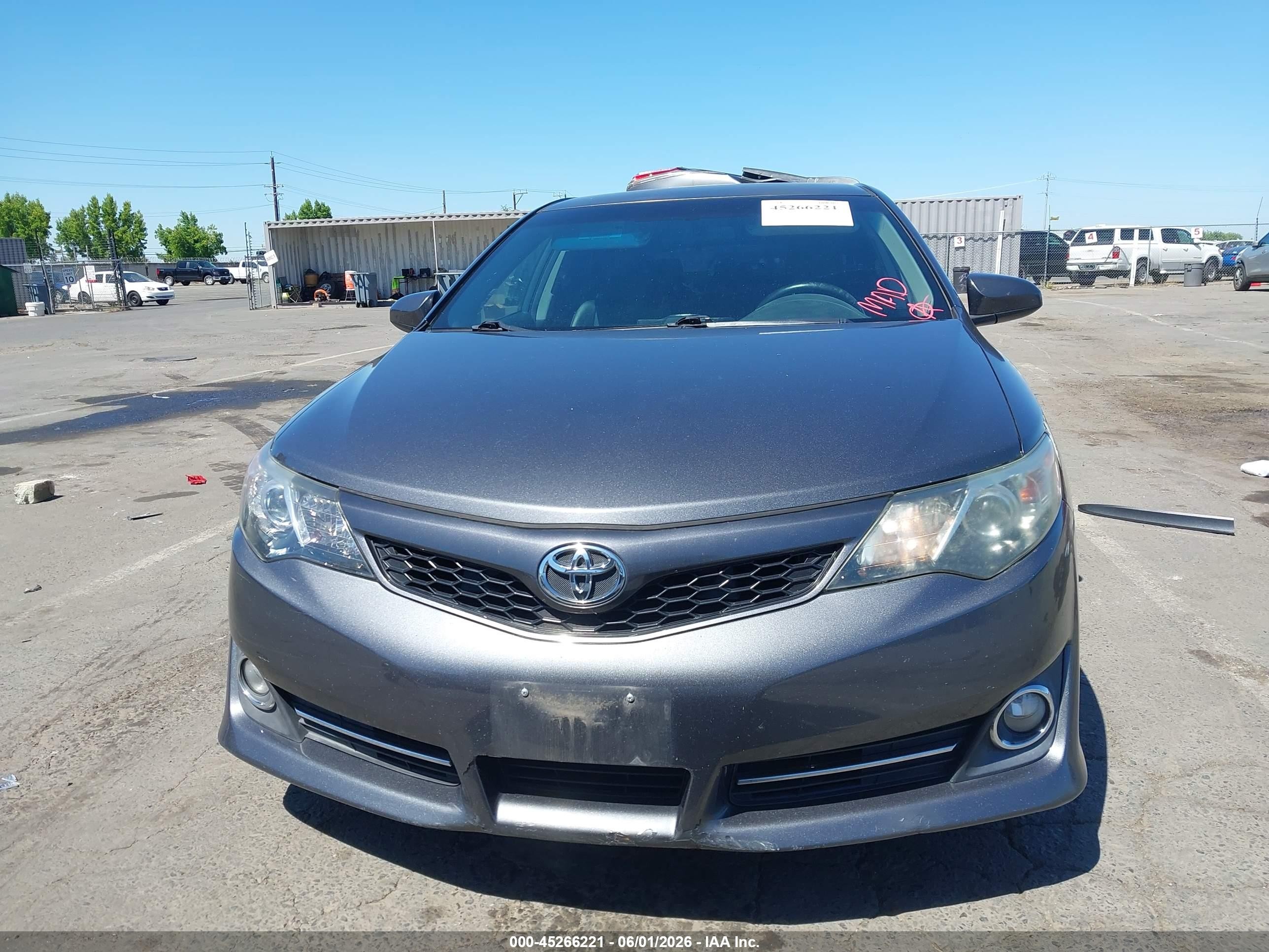 2012 Toyota Camry Se Gray vin: 4T1BF1FK0CU594281