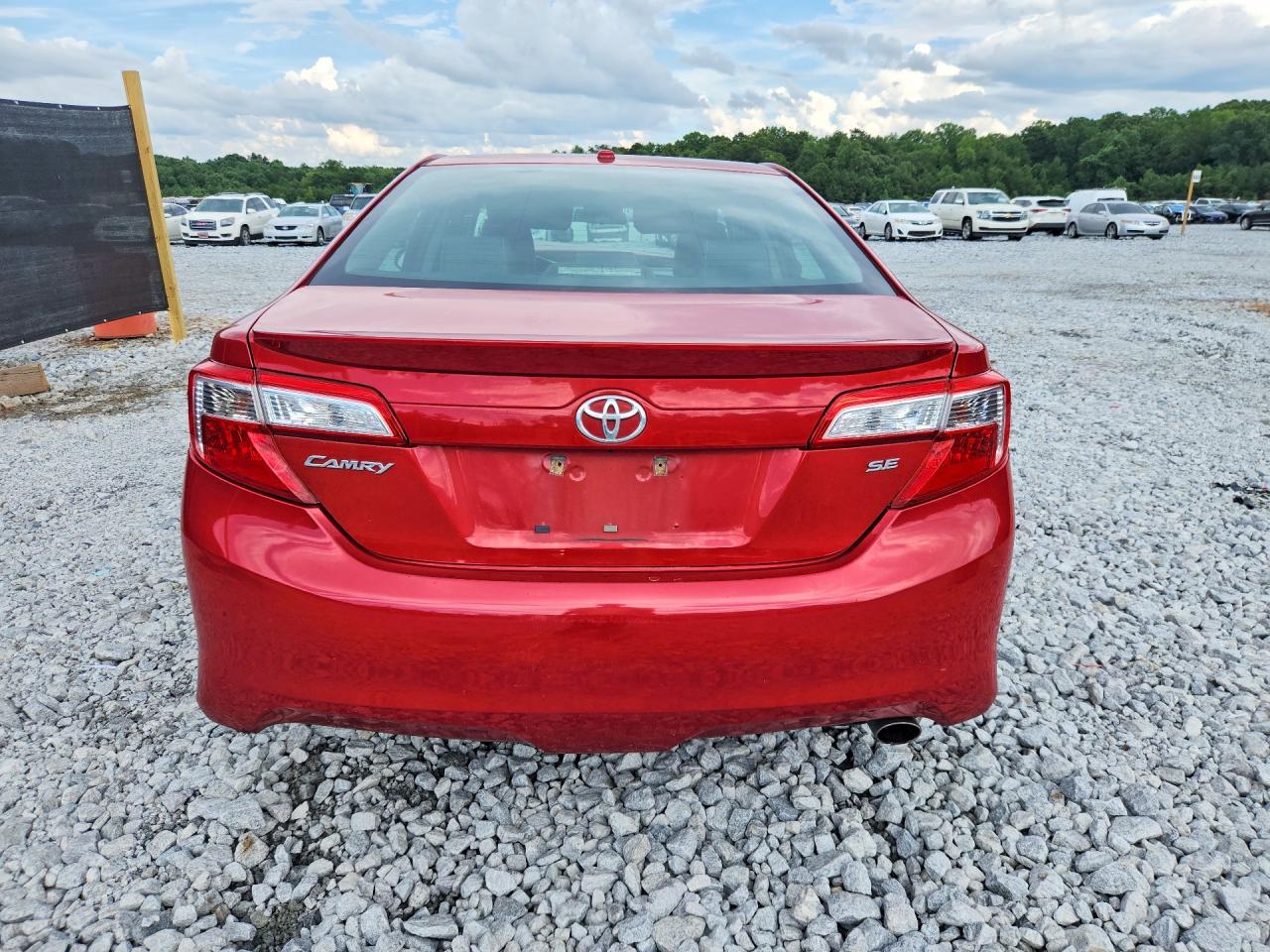 2012 Toyota Camry Se Red vin: 4T1BF1FK0CU596001