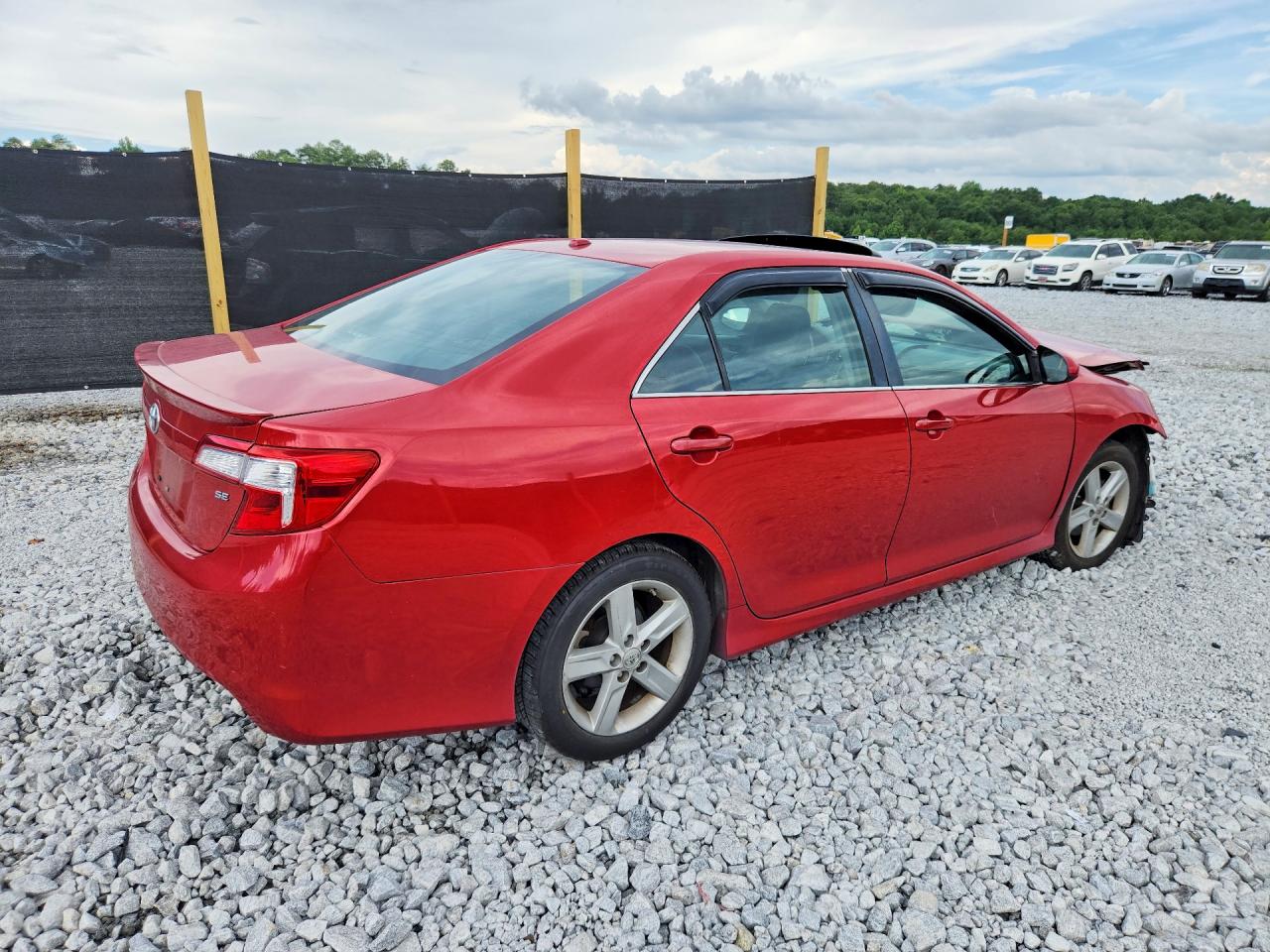 2012 Toyota Camry Se Red vin: 4T1BF1FK0CU596001