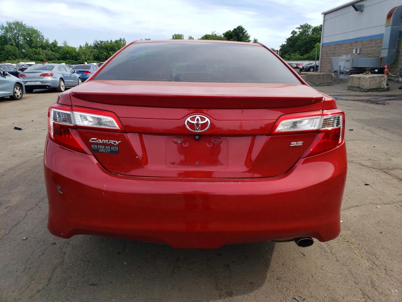 2012 Toyota Camry Se Red vin: 4T1BF1FK0CU600807