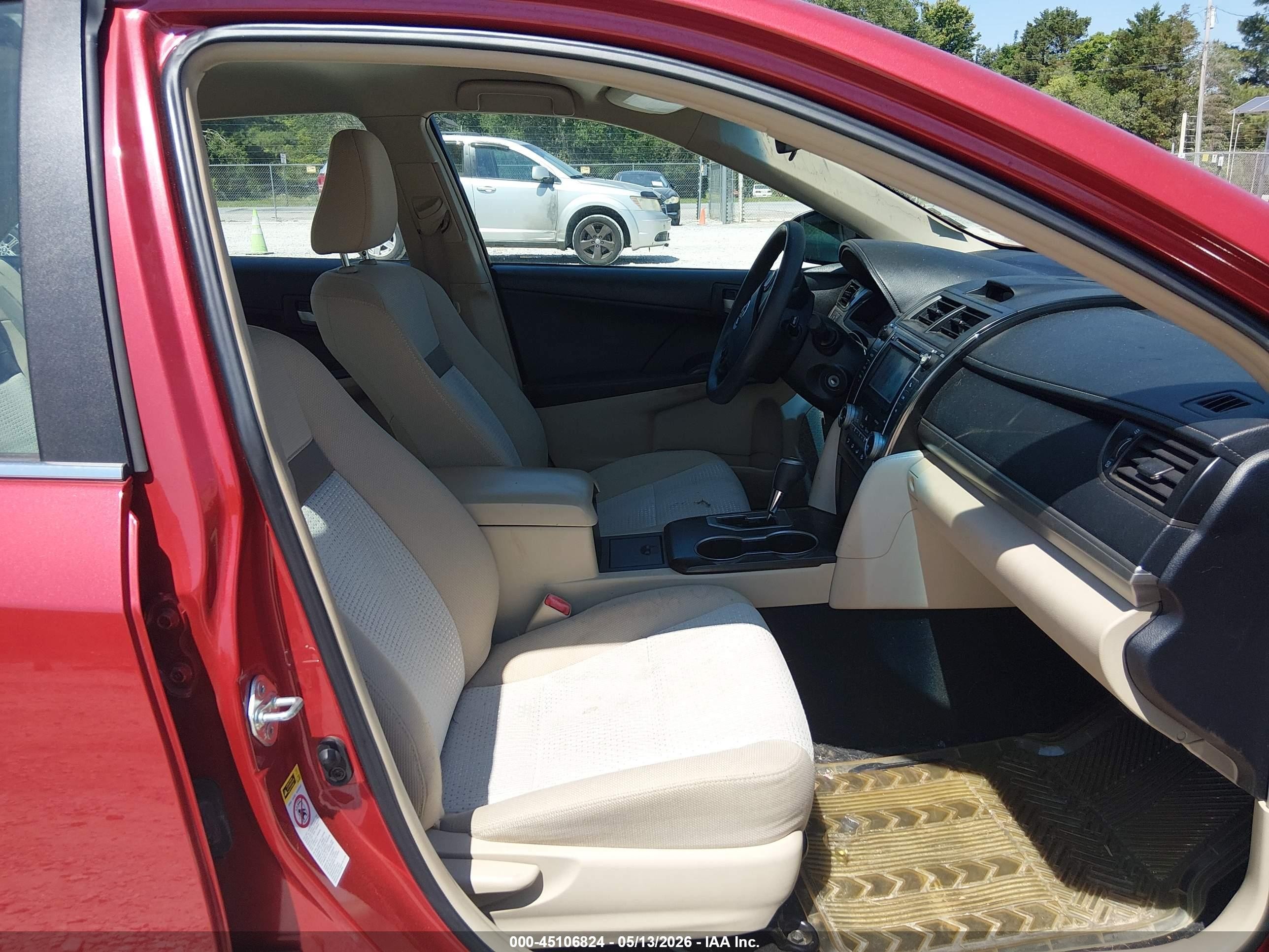 2012 Toyota Camry Le Красный vin: 4T1BF1FK0CU600936