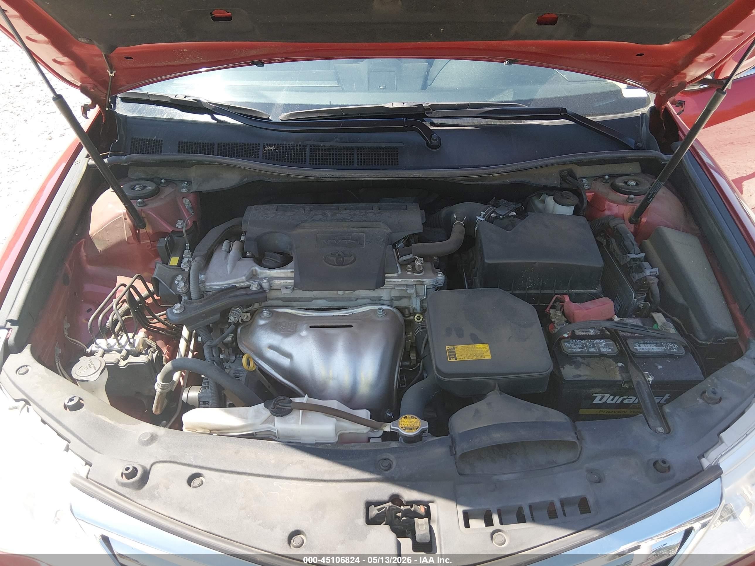 2012 Toyota Camry Le Красный vin: 4T1BF1FK0CU600936