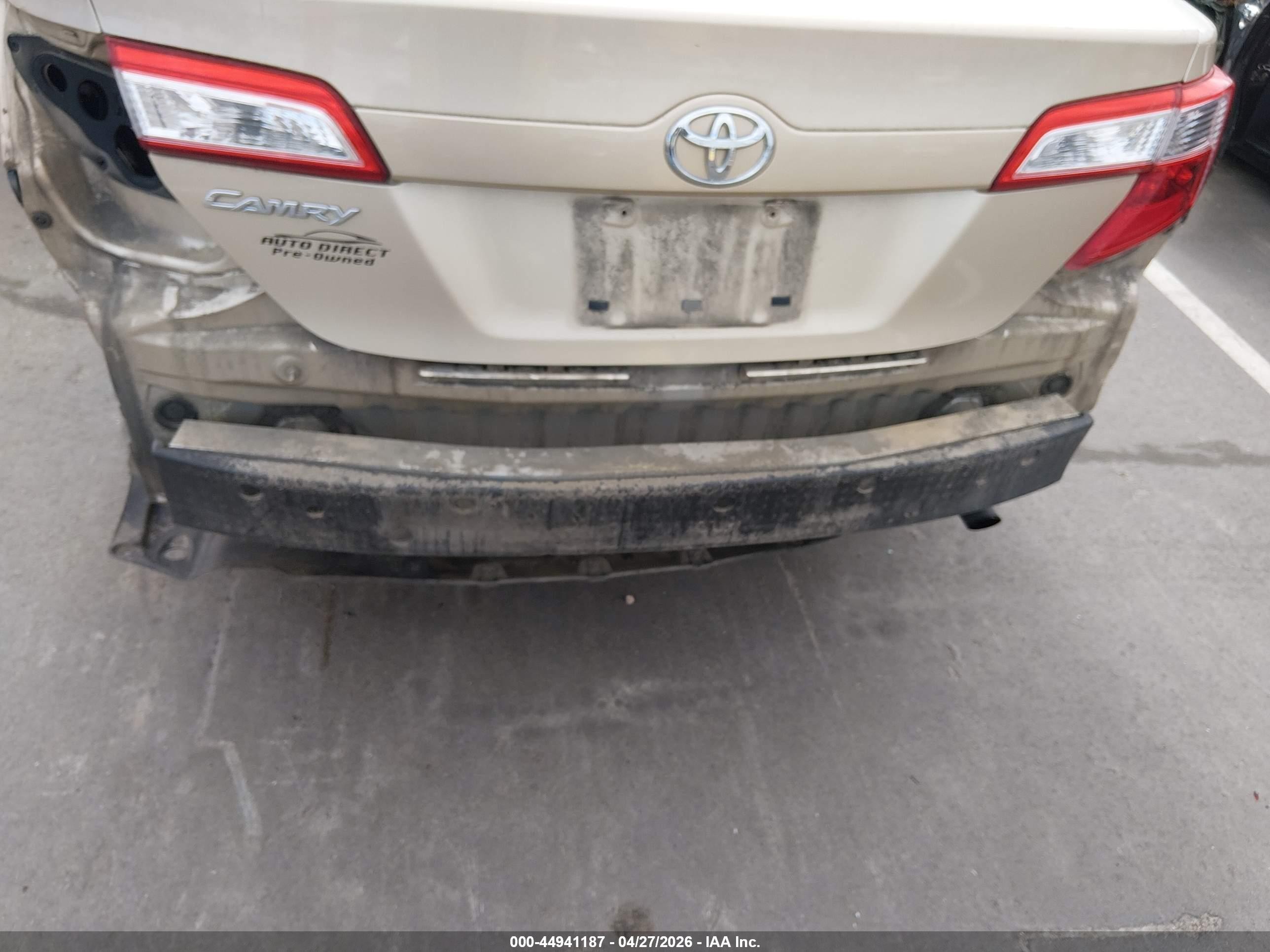 2012 Toyota Camry L Champagne vin: 4T1BF1FK0CU610480