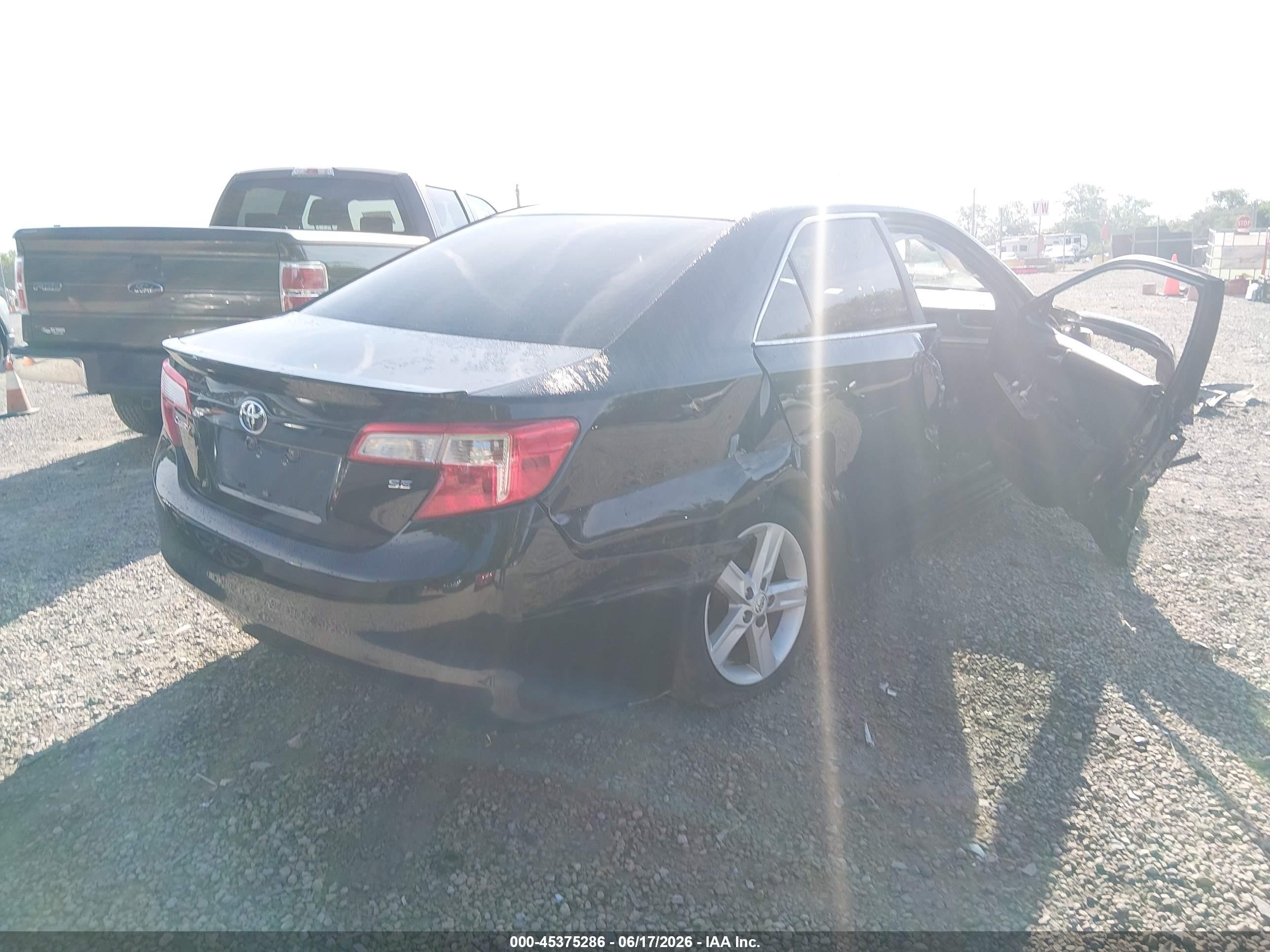 2012 Toyota Camry Se Black vin: 4T1BF1FK0CU610981