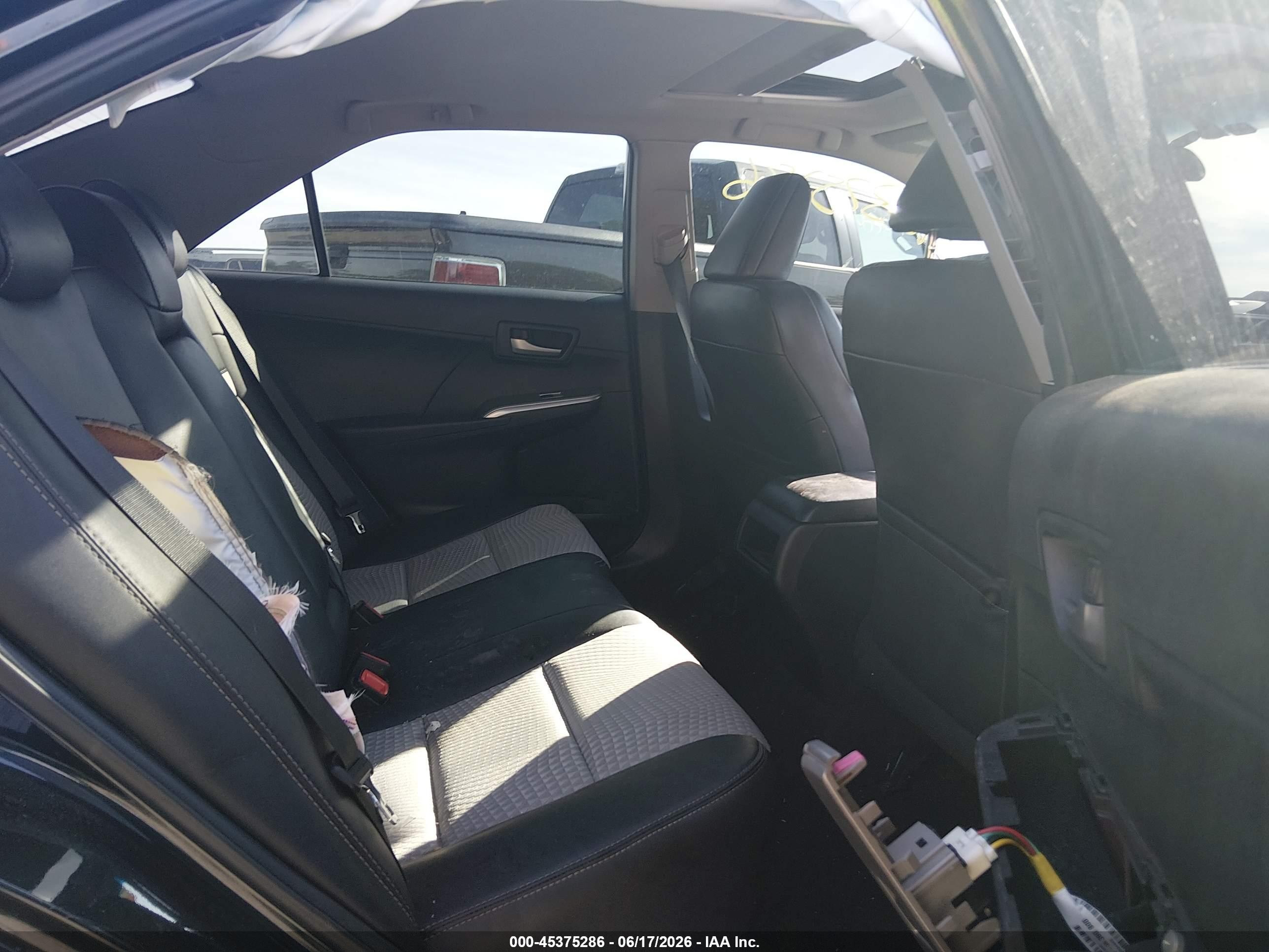 2012 Toyota Camry Se Black vin: 4T1BF1FK0CU610981