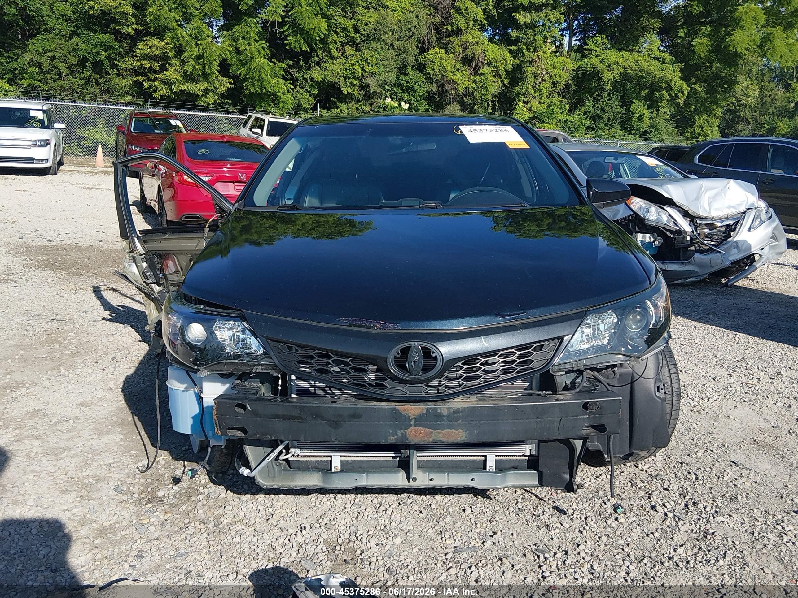 2012 Toyota Camry Se Black vin: 4T1BF1FK0CU610981