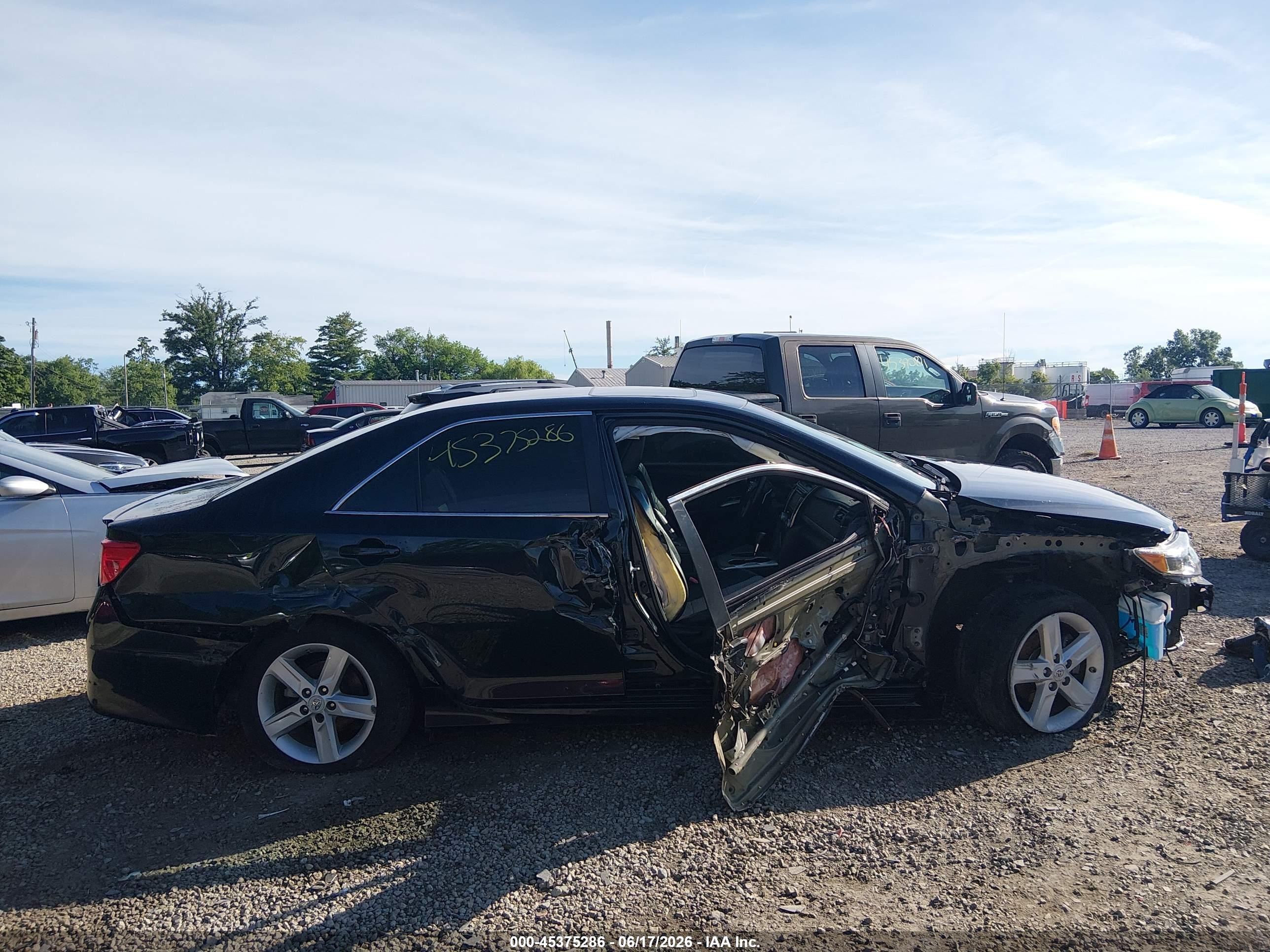 2012 Toyota Camry Se Black vin: 4T1BF1FK0CU610981