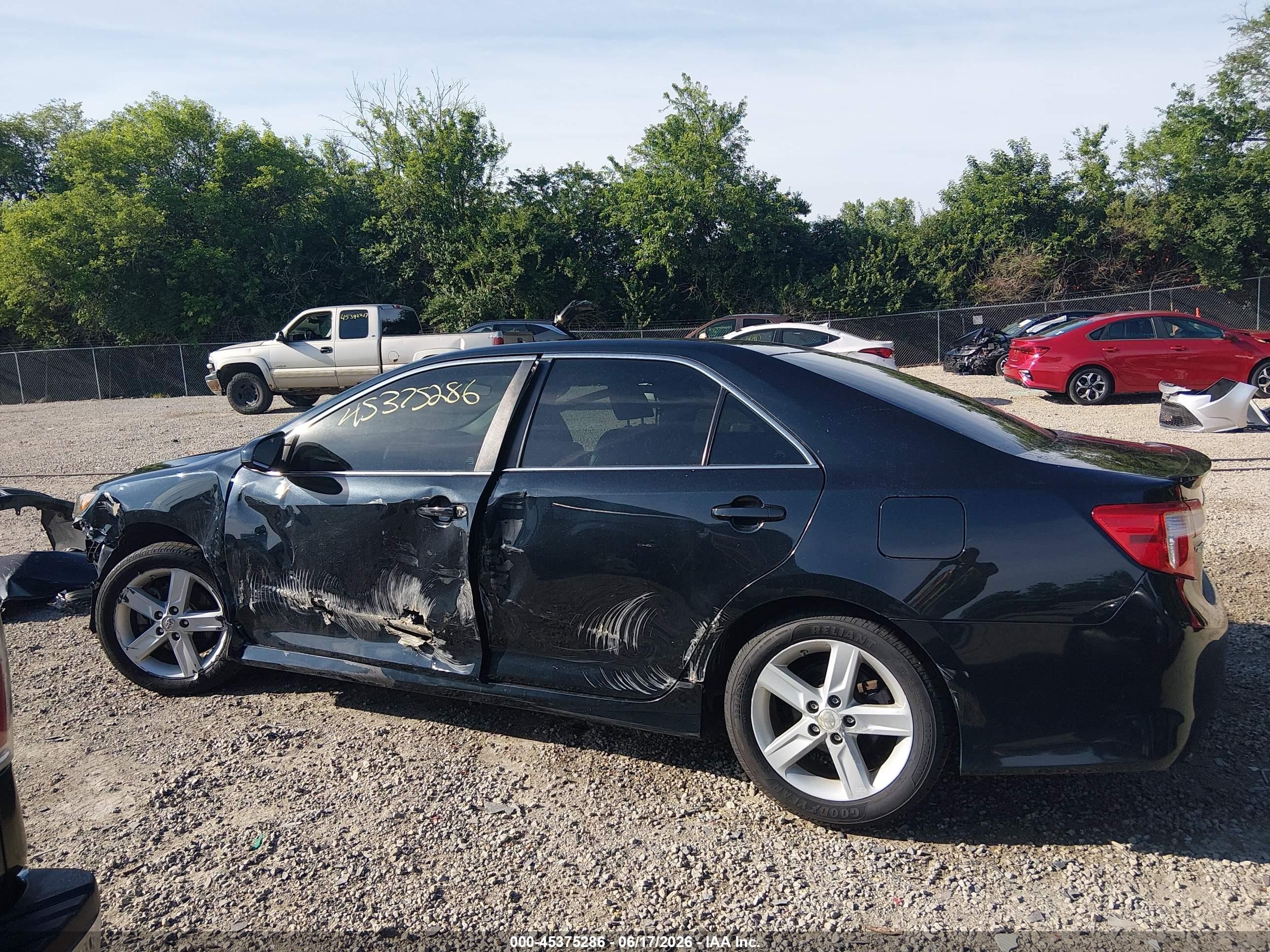 2012 Toyota Camry Se Black vin: 4T1BF1FK0CU610981