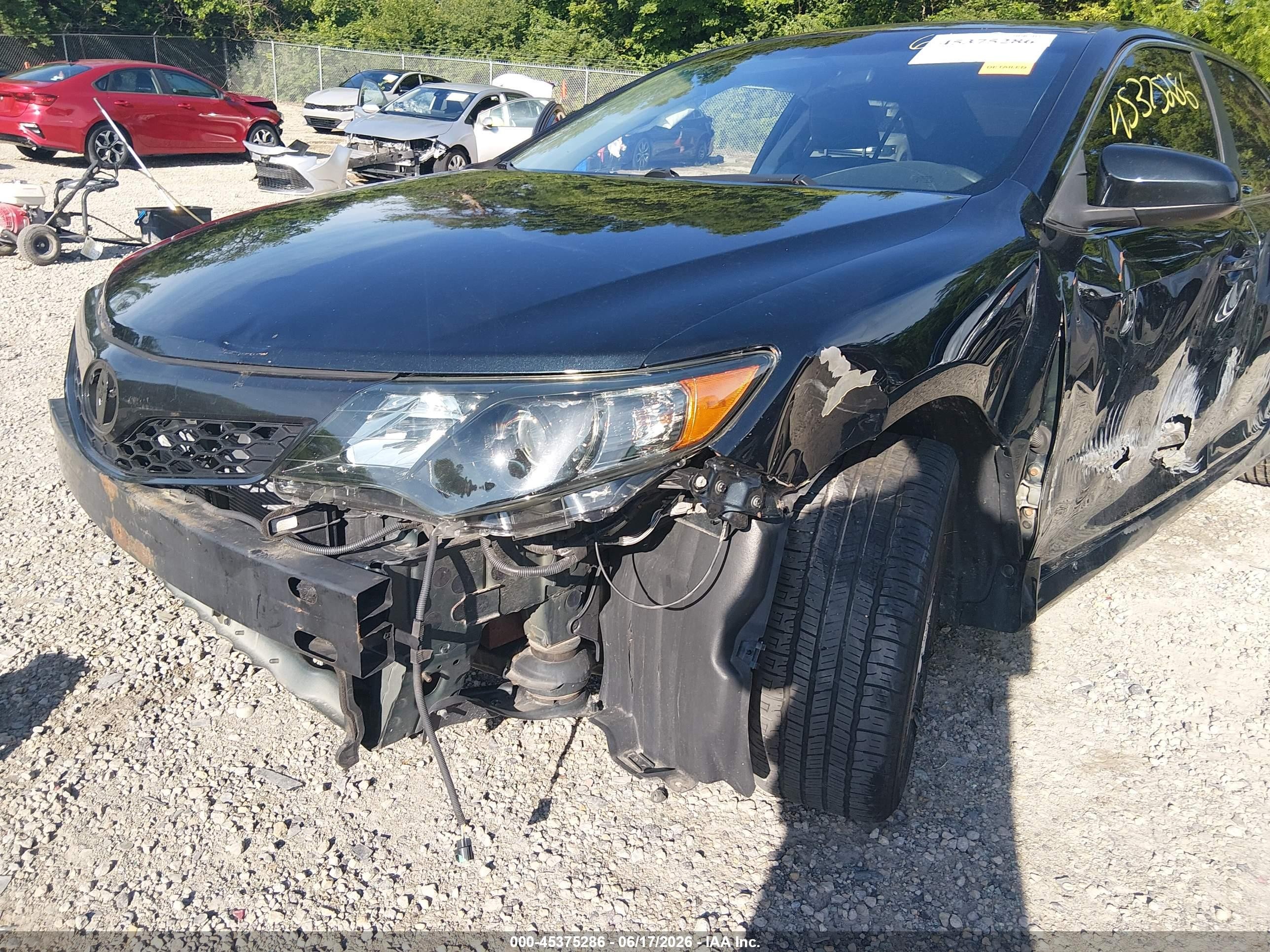 2012 Toyota Camry Se Black vin: 4T1BF1FK0CU610981
