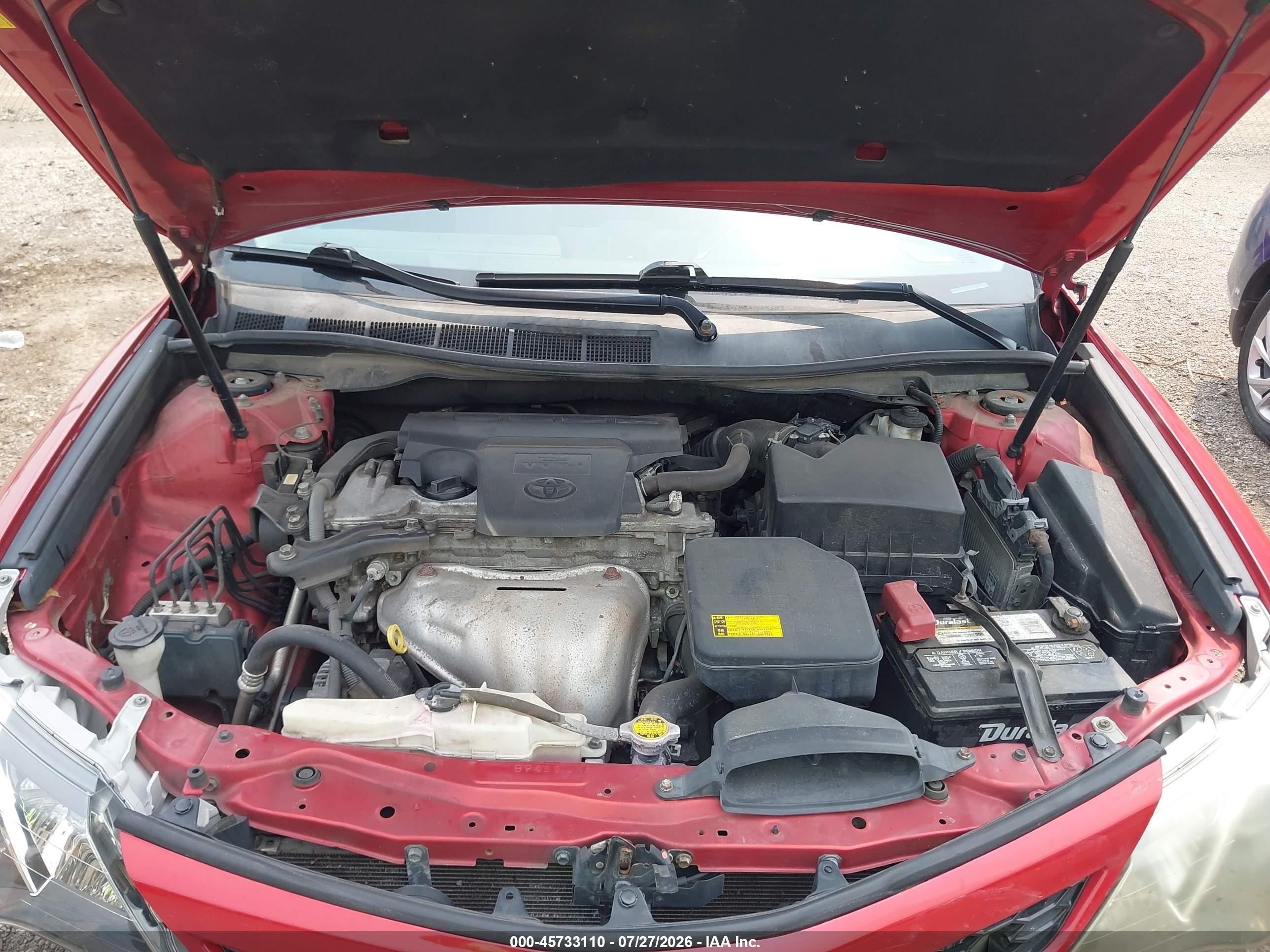 2012 Toyota Camry Se Red vin: 4T1BF1FK0CU615291