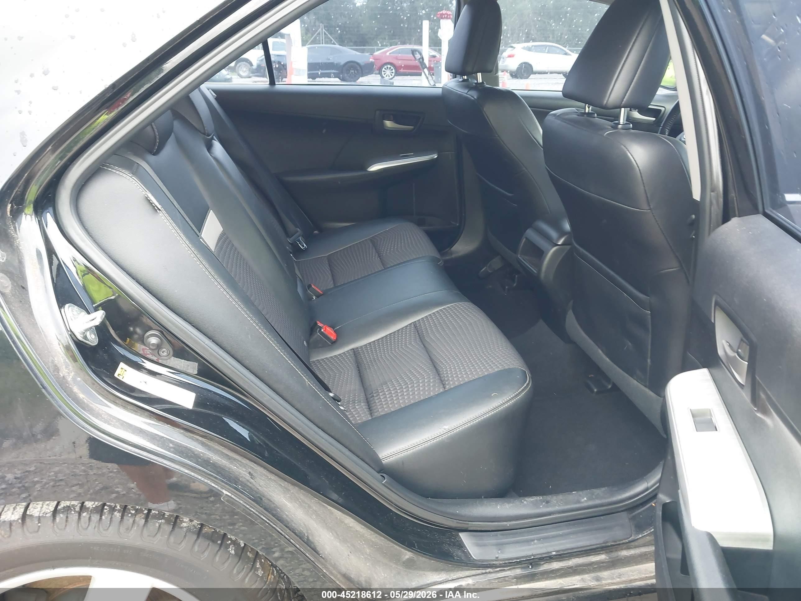 2012 Toyota Camry Se Black vin: 4T1BF1FK0CU616747
