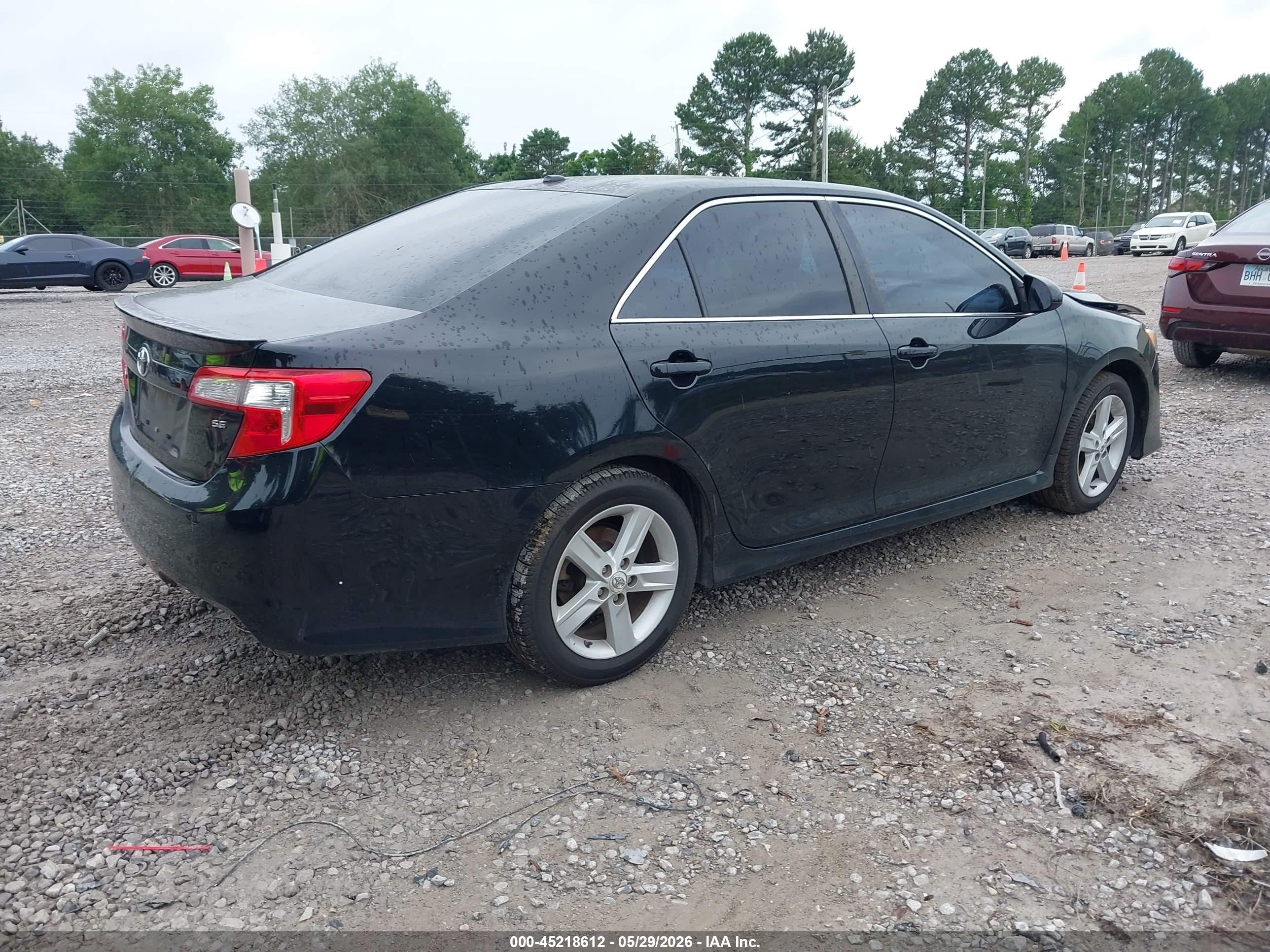 2012 Toyota Camry Se Black vin: 4T1BF1FK0CU616747