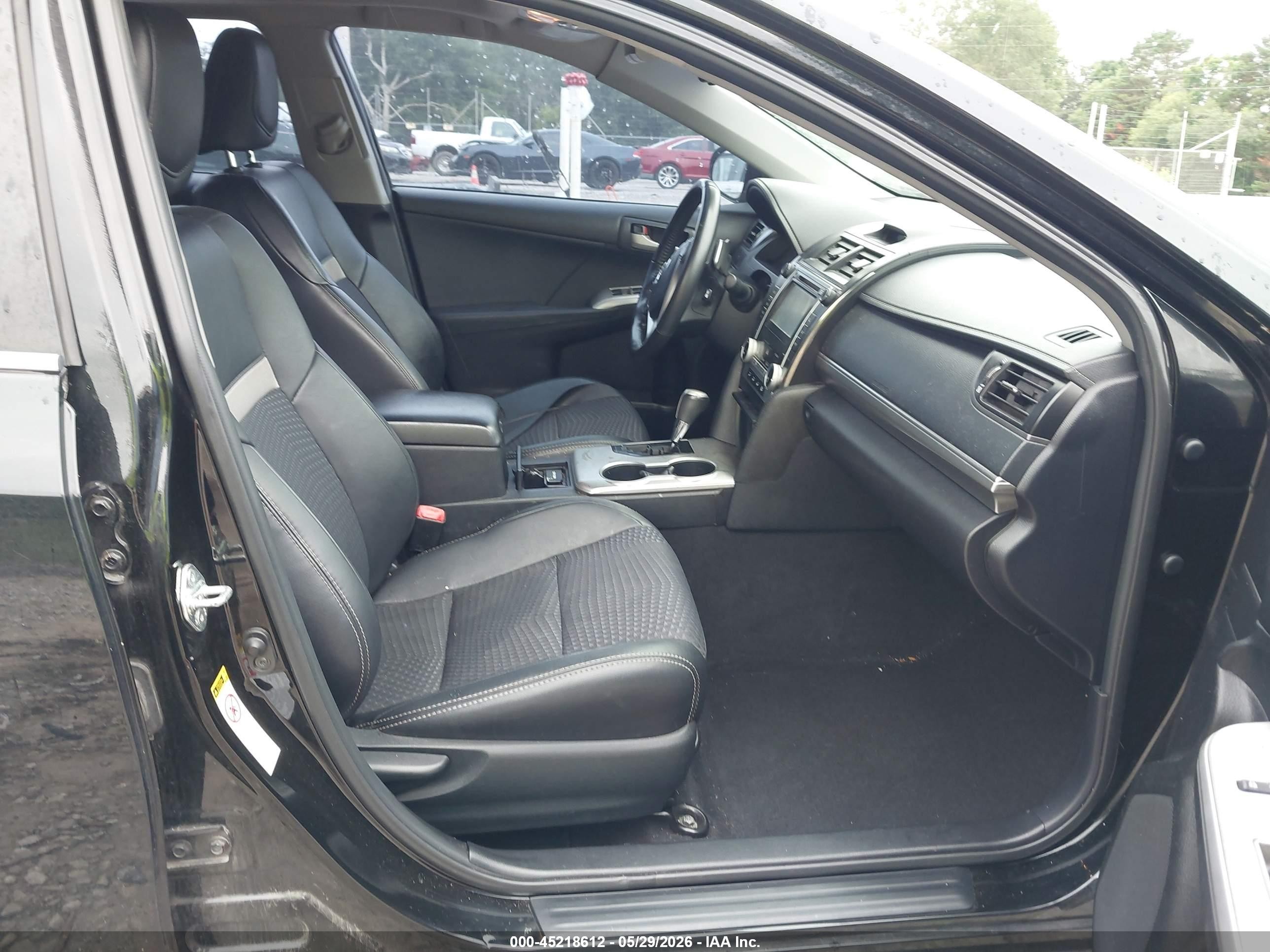 2012 Toyota Camry Se Black vin: 4T1BF1FK0CU616747