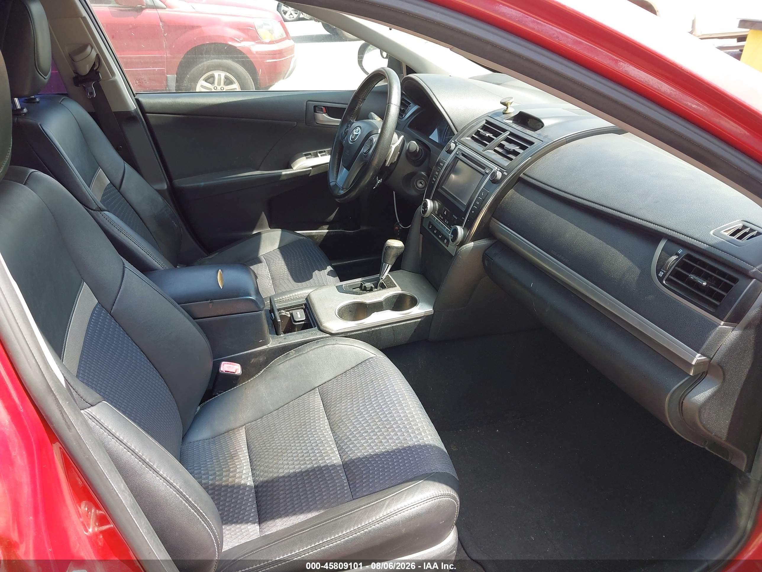 2012 Toyota Camry Se Красный vin: 4T1BF1FK0CU617428
