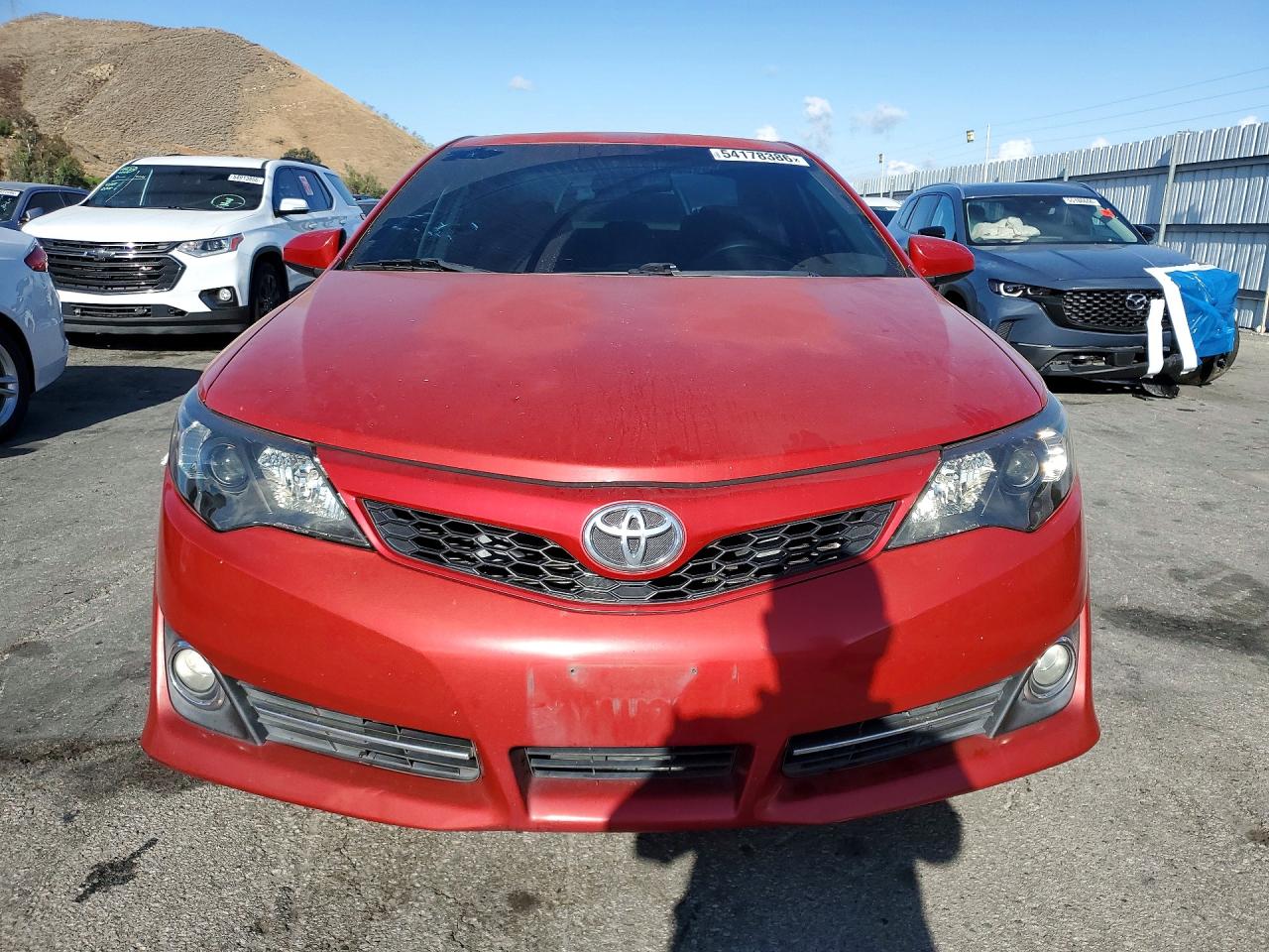 2012 Toyota Camry Se Red vin: 4T1BF1FK0CU618336