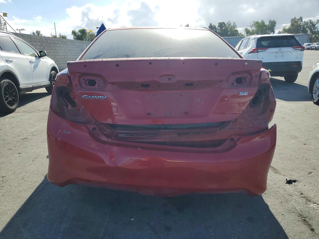 2012 Toyota Camry Se Red vin: 4T1BF1FK0CU618336
