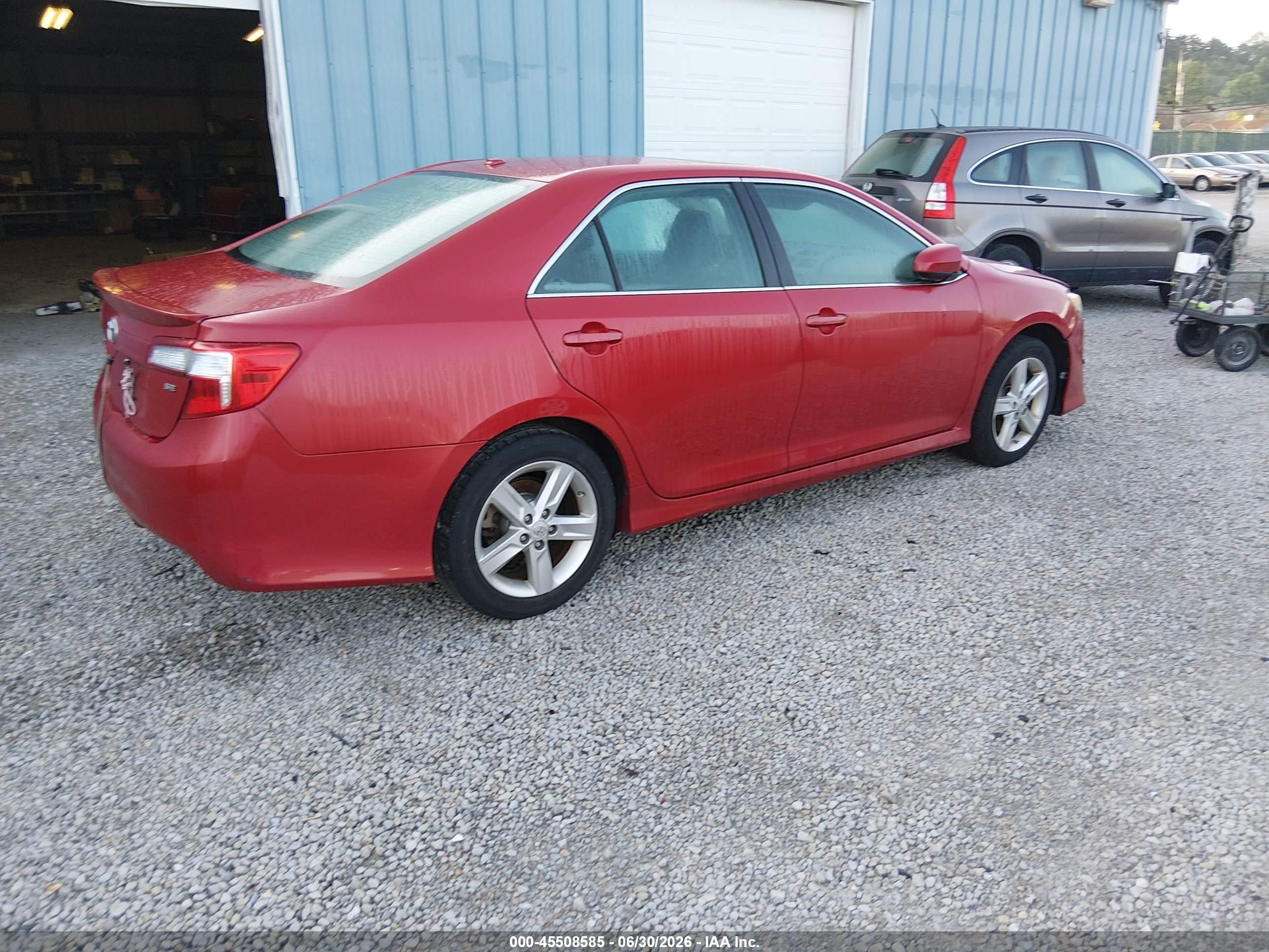 2012 Toyota Camry Se Красный vin: 4T1BF1FK0CU623553