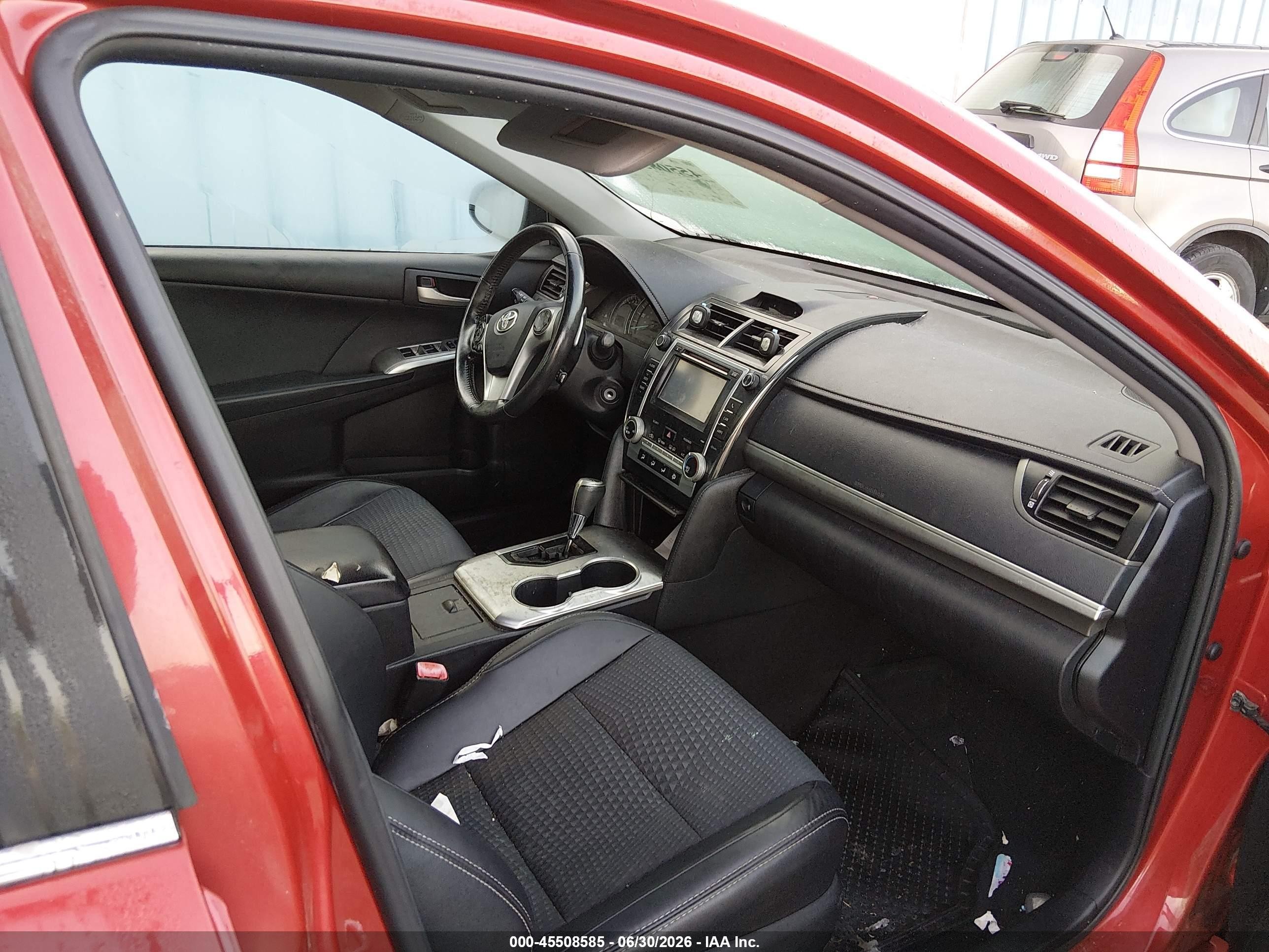 2012 Toyota Camry Se Красный vin: 4T1BF1FK0CU623553