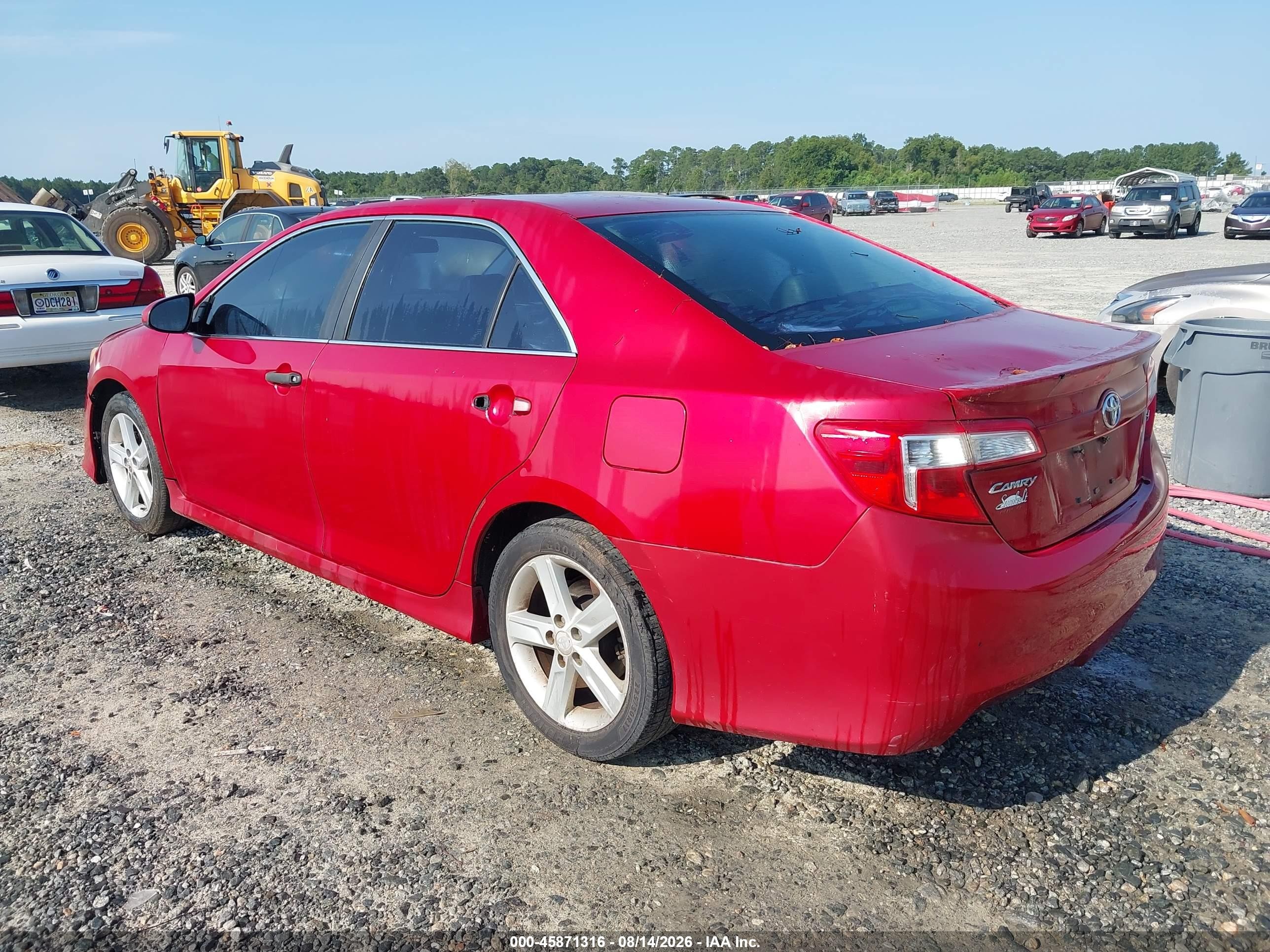 2012 Toyota Camry Se Red vin: 4T1BF1FK0CU628493