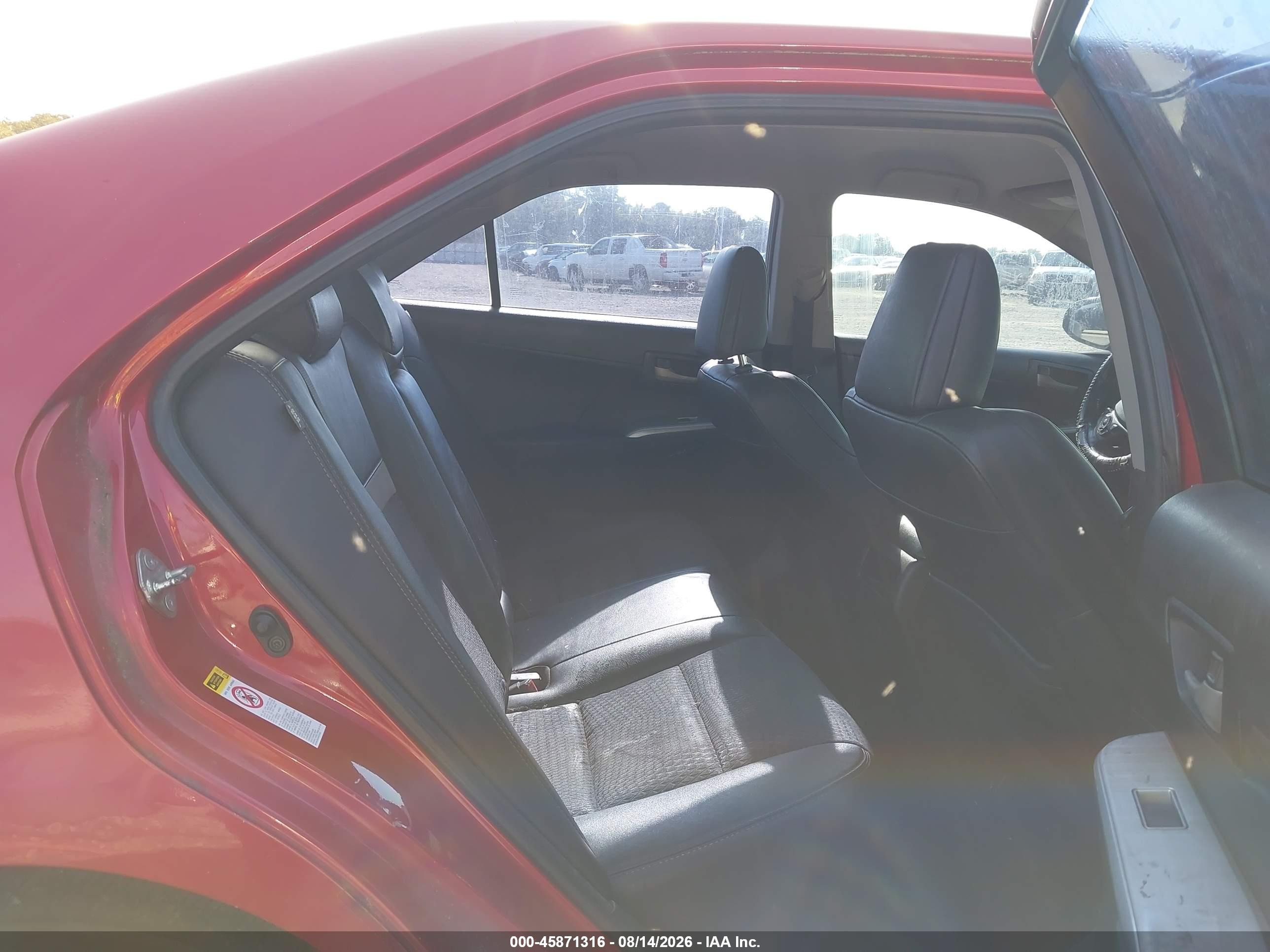 2012 Toyota Camry Se Red vin: 4T1BF1FK0CU628493