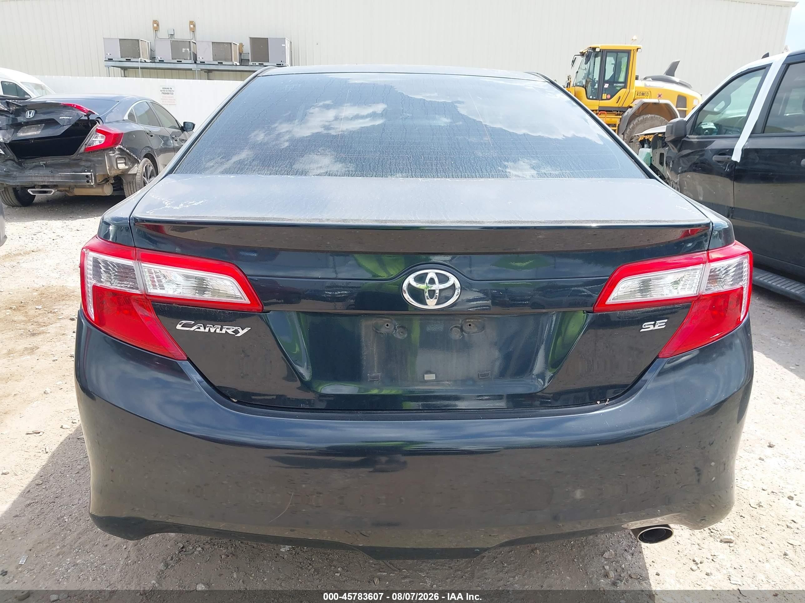 2013 Toyota Camry Se Gray vin: 4T1BF1FK0DU209447