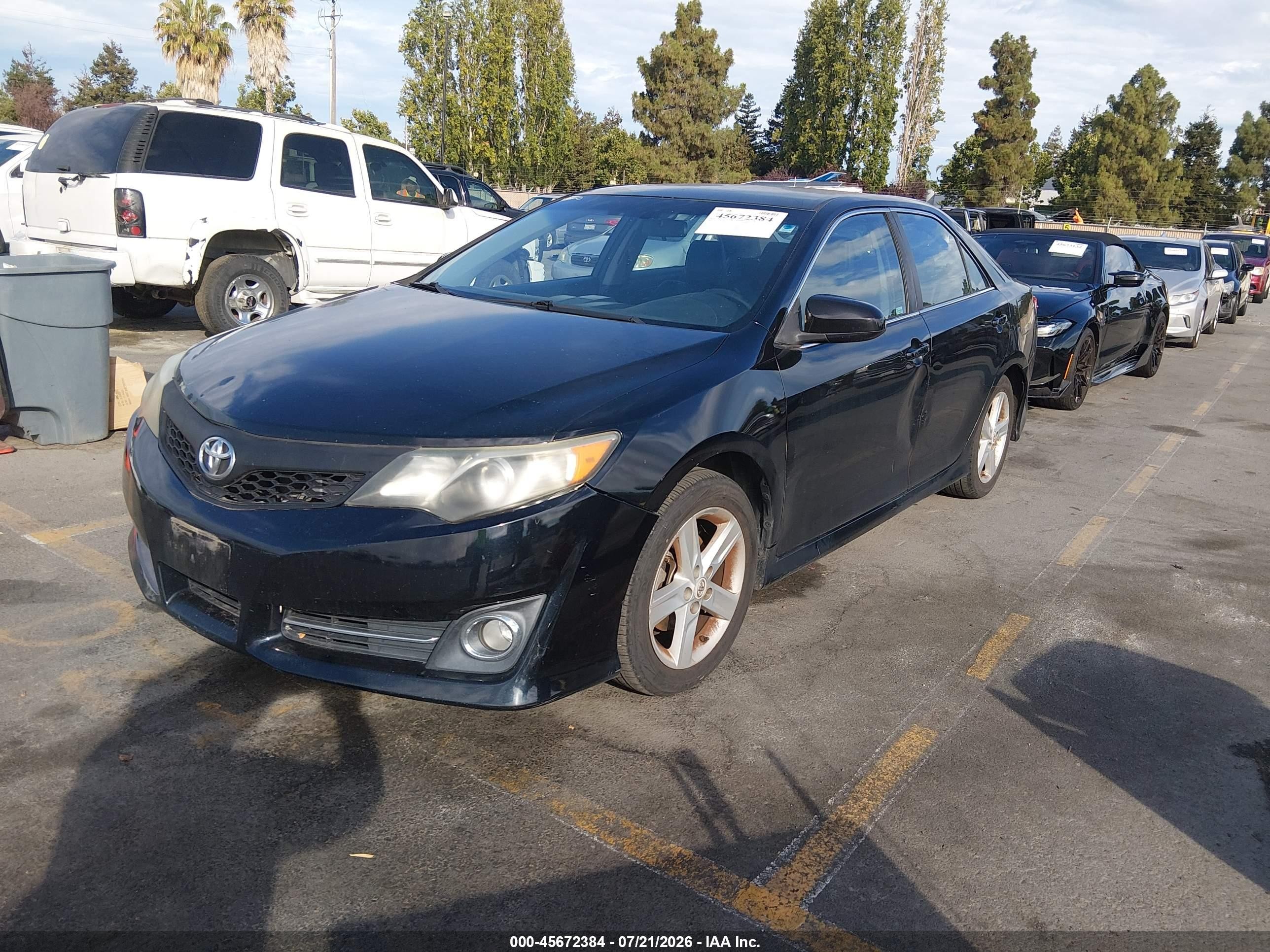 2013 Toyota Camry Se Black vin: 4T1BF1FK0DU215734
