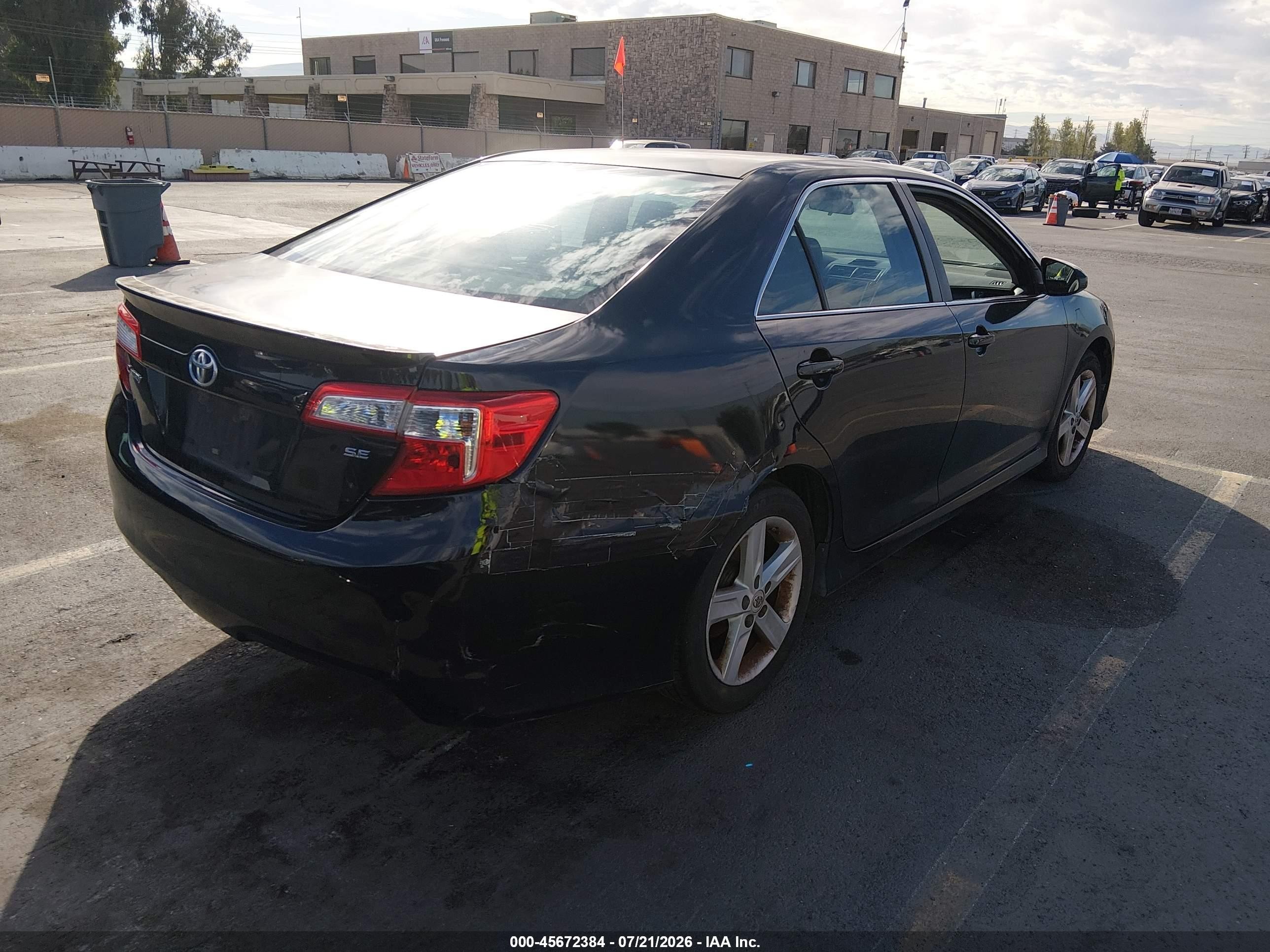 2013 Toyota Camry Se Black vin: 4T1BF1FK0DU215734