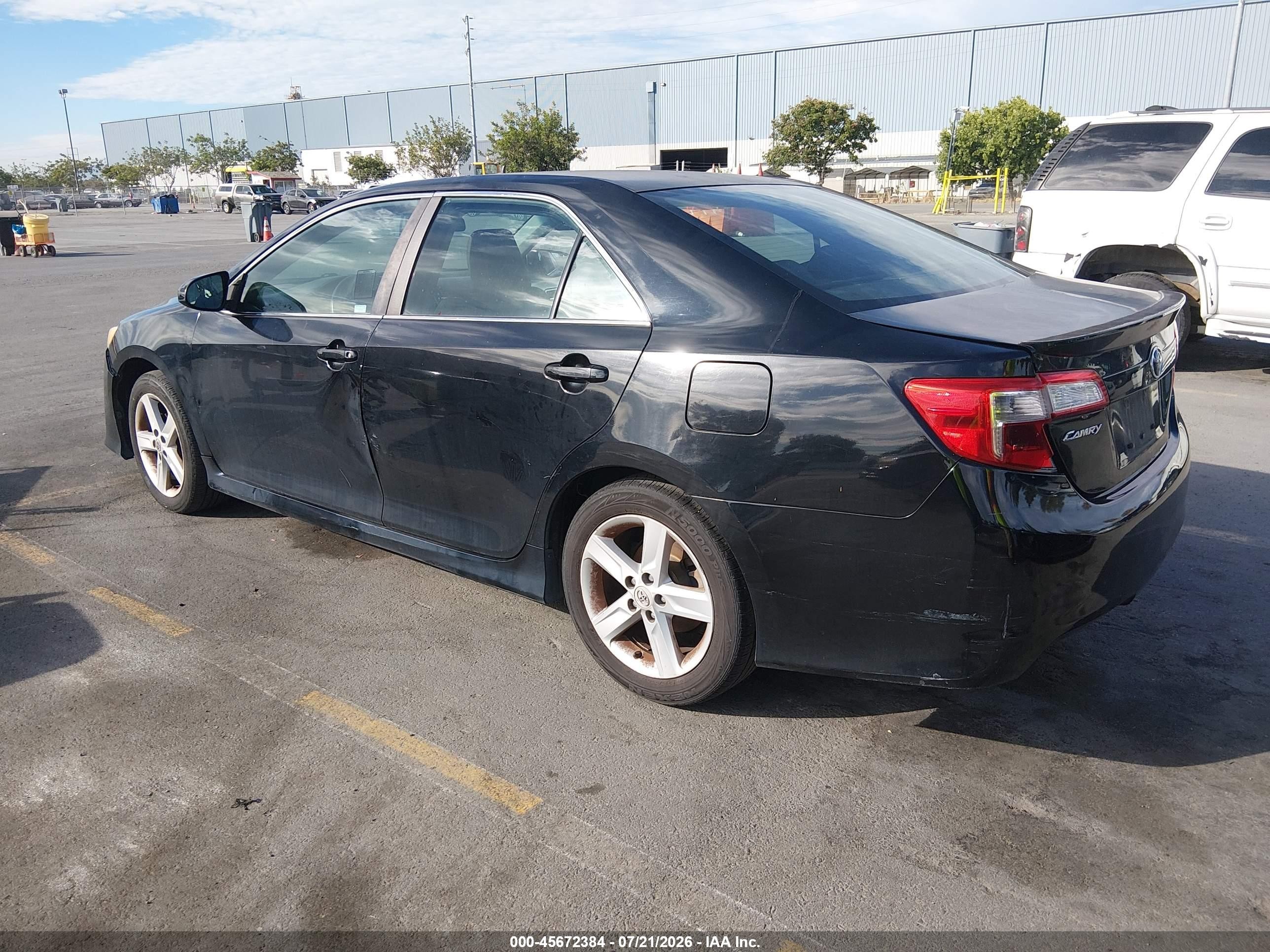 2013 Toyota Camry Se Black vin: 4T1BF1FK0DU215734