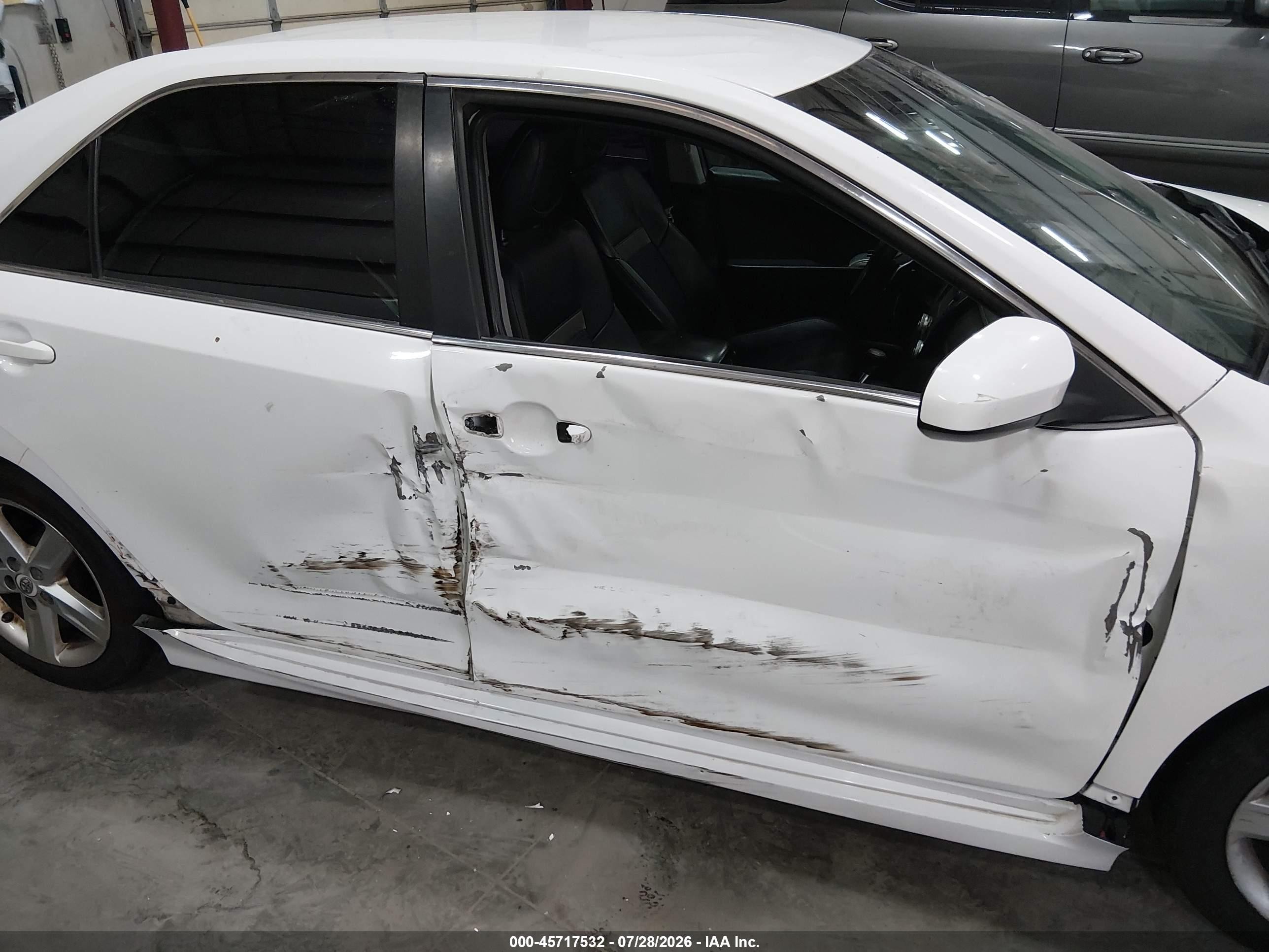 2013 Toyota Camry Se White vin: 4T1BF1FK0DU217449