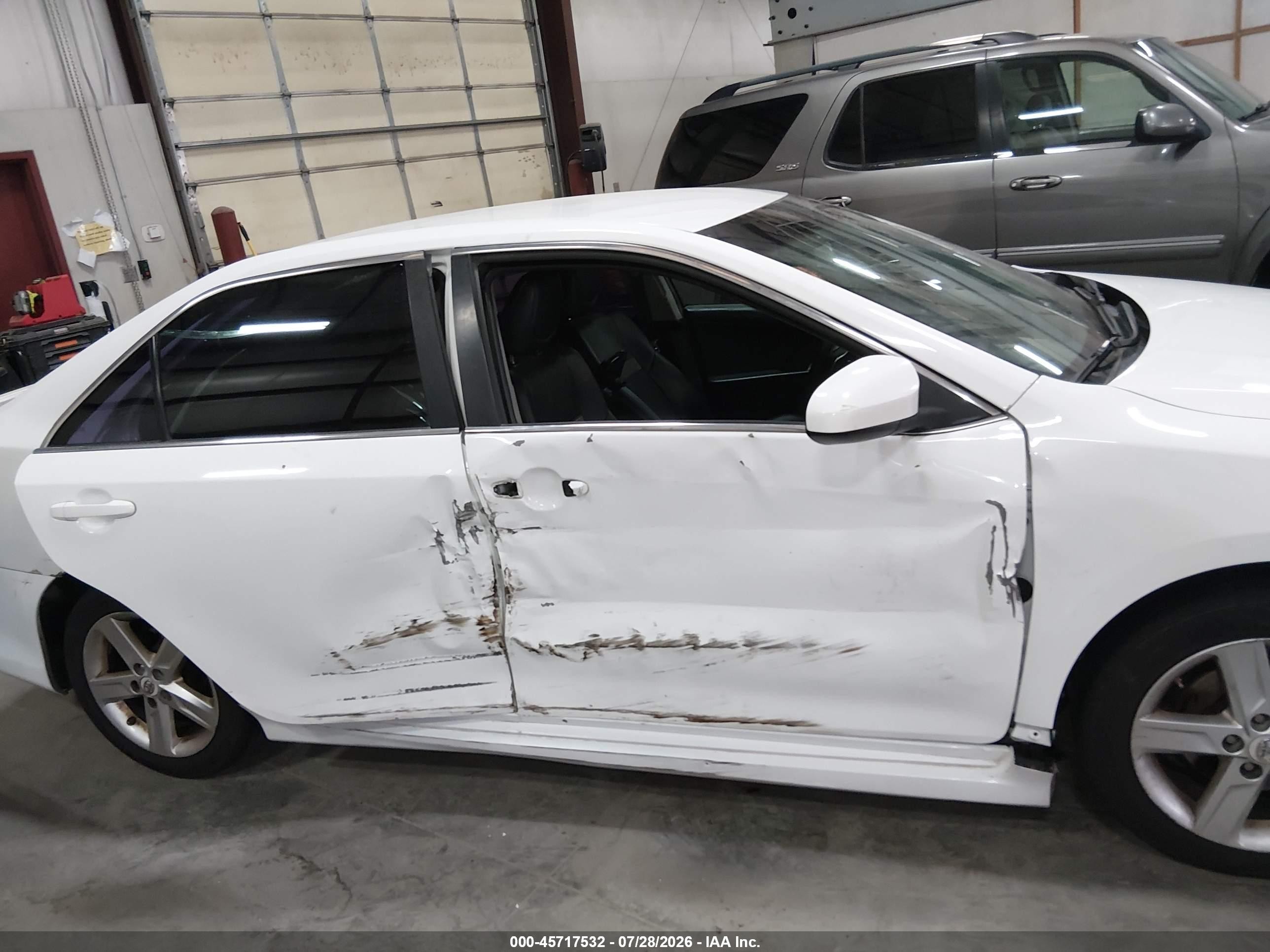 2013 Toyota Camry Se White vin: 4T1BF1FK0DU217449