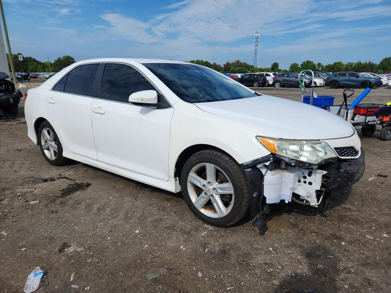 2013 Toyota Camry Se White vin: 4T1BF1FK0DU219072