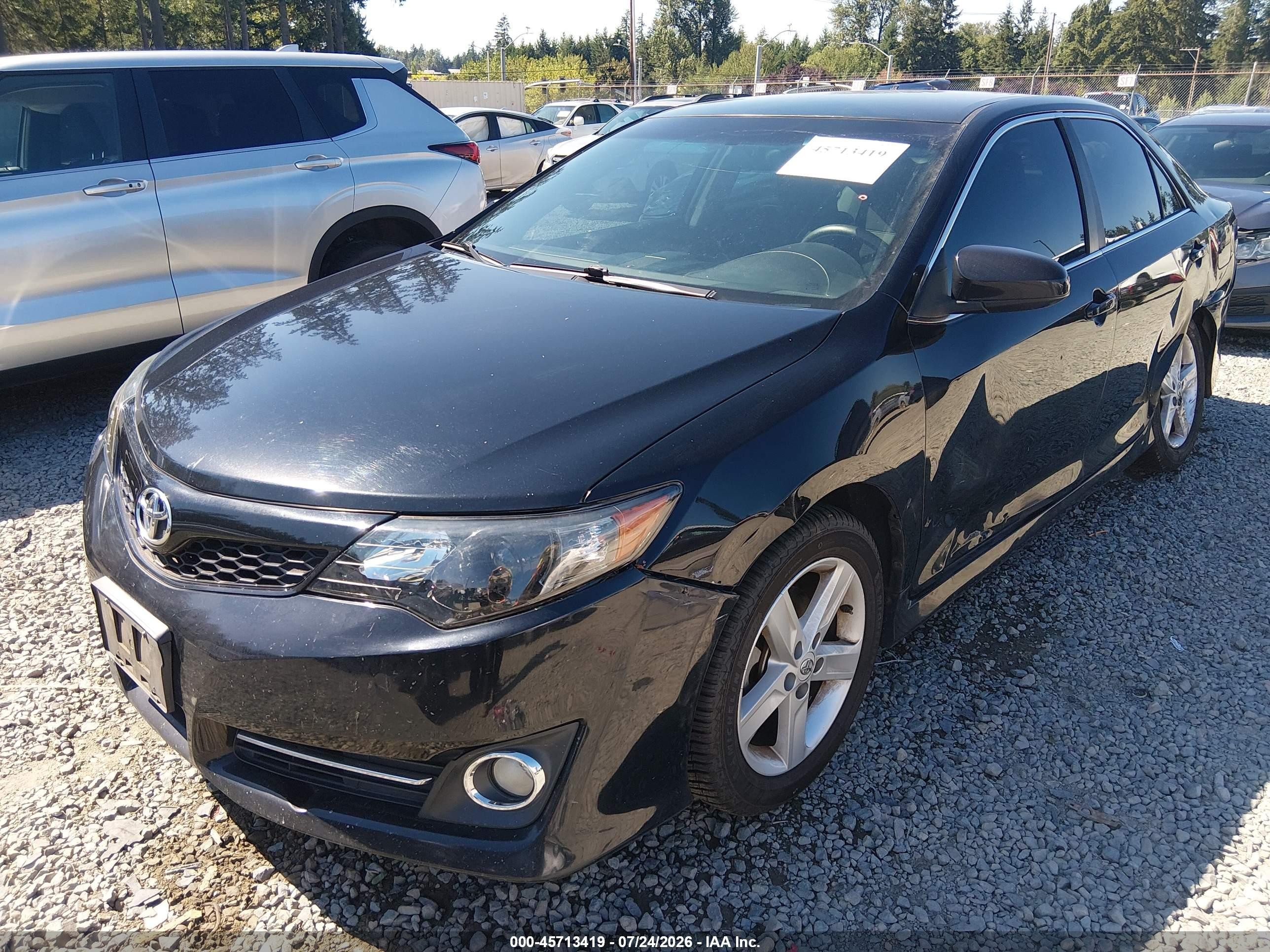 2013 Toyota Camry Se Black vin: 4T1BF1FK0DU222831