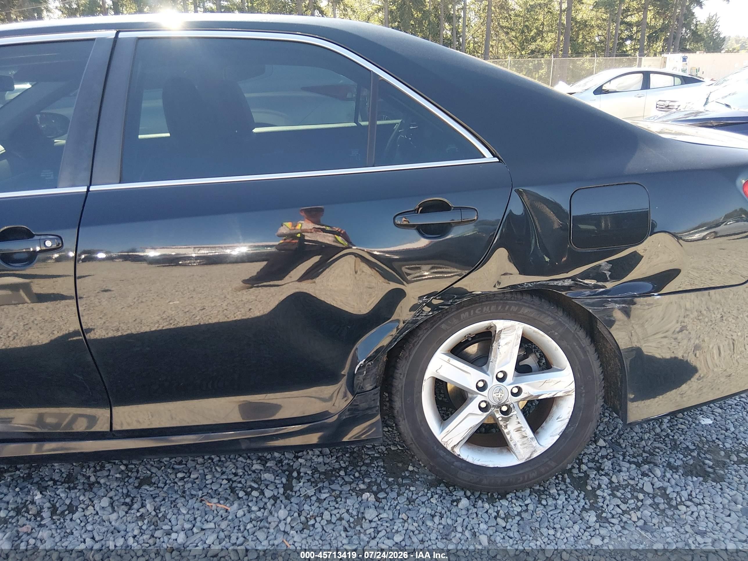 2013 Toyota Camry Se Black vin: 4T1BF1FK0DU222831