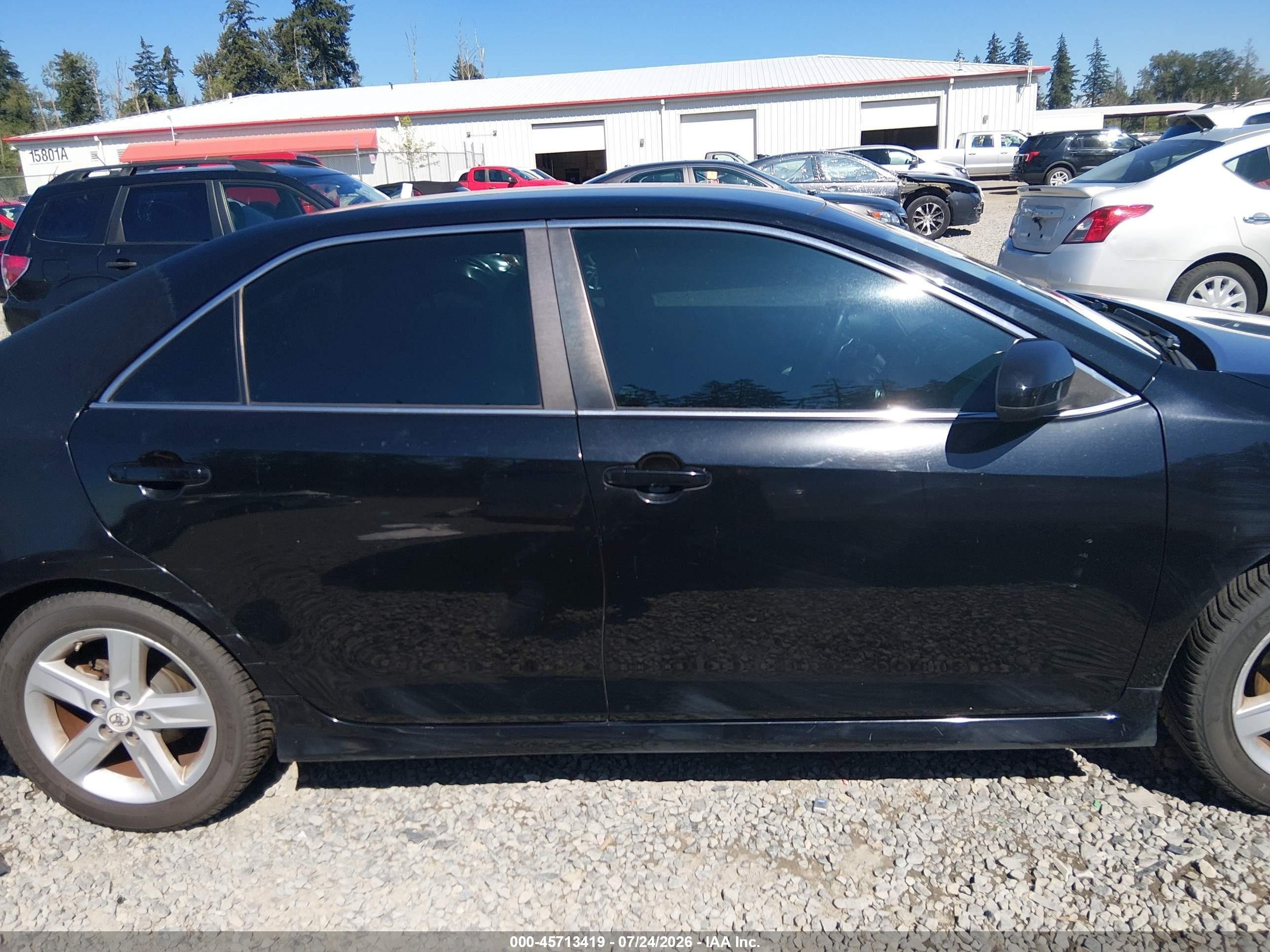 2013 Toyota Camry Se Black vin: 4T1BF1FK0DU222831