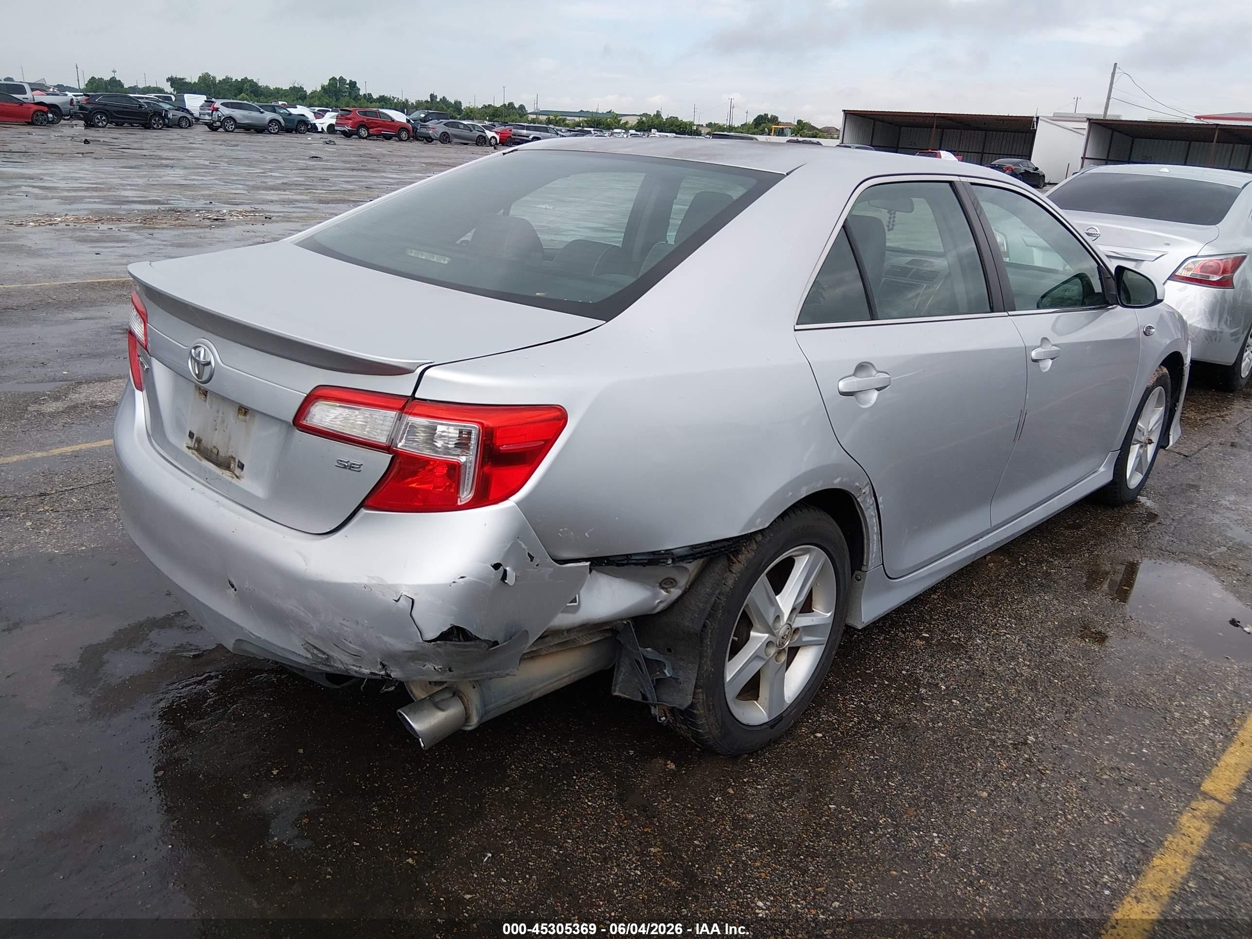 2013 Toyota Camry Se Silver vin: 4T1BF1FK0DU229231