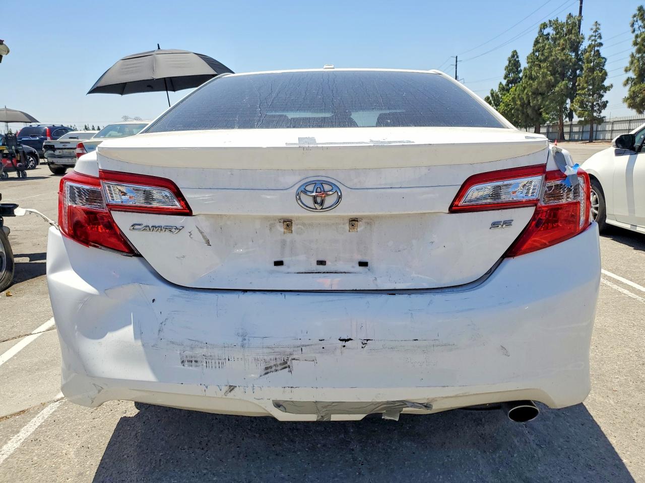 2013 Toyota Camry Se White vin: 4T1BF1FK0DU239094