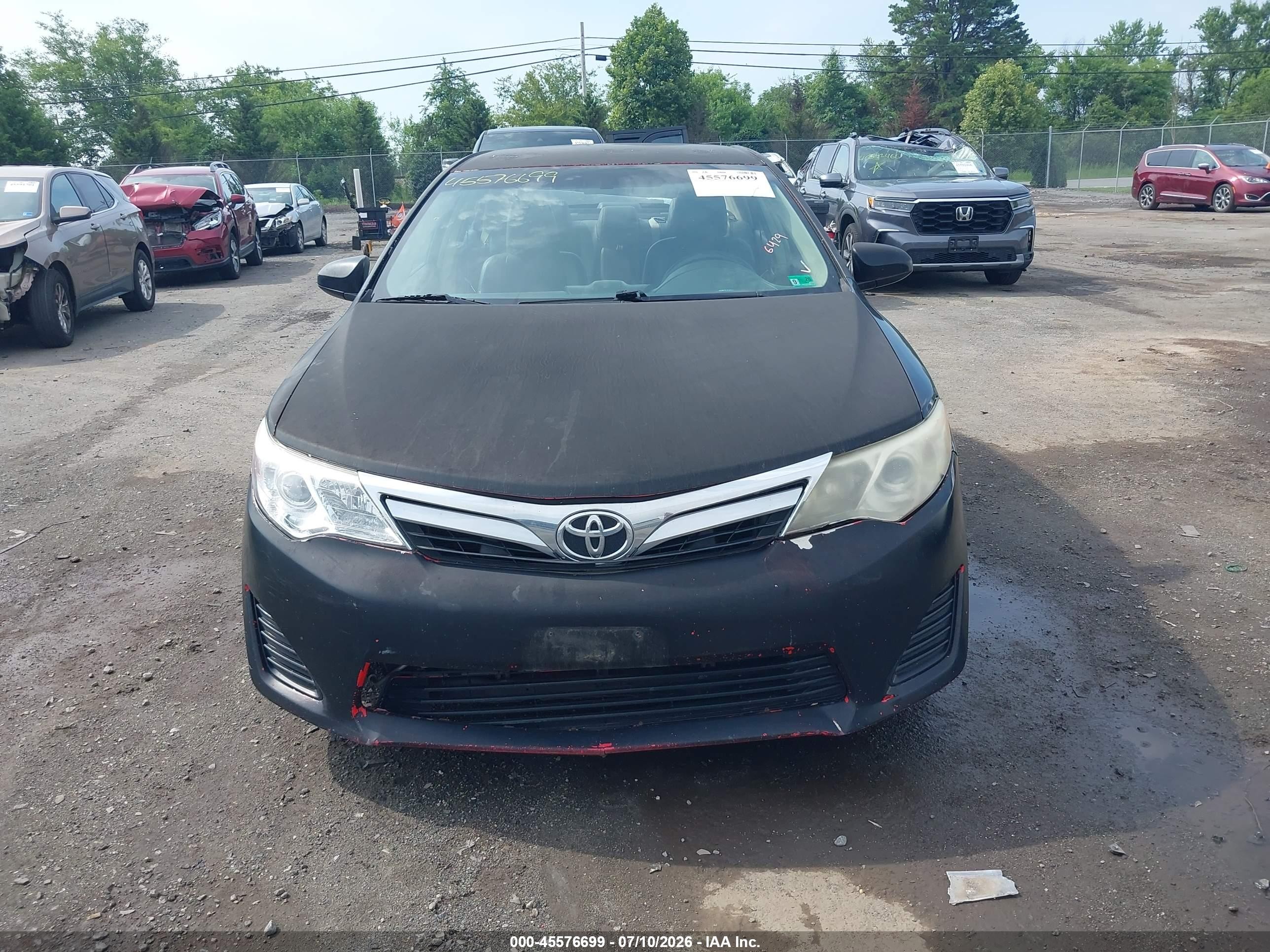 2013 Toyota Camry Le Black vin: 4T1BF1FK0DU243792