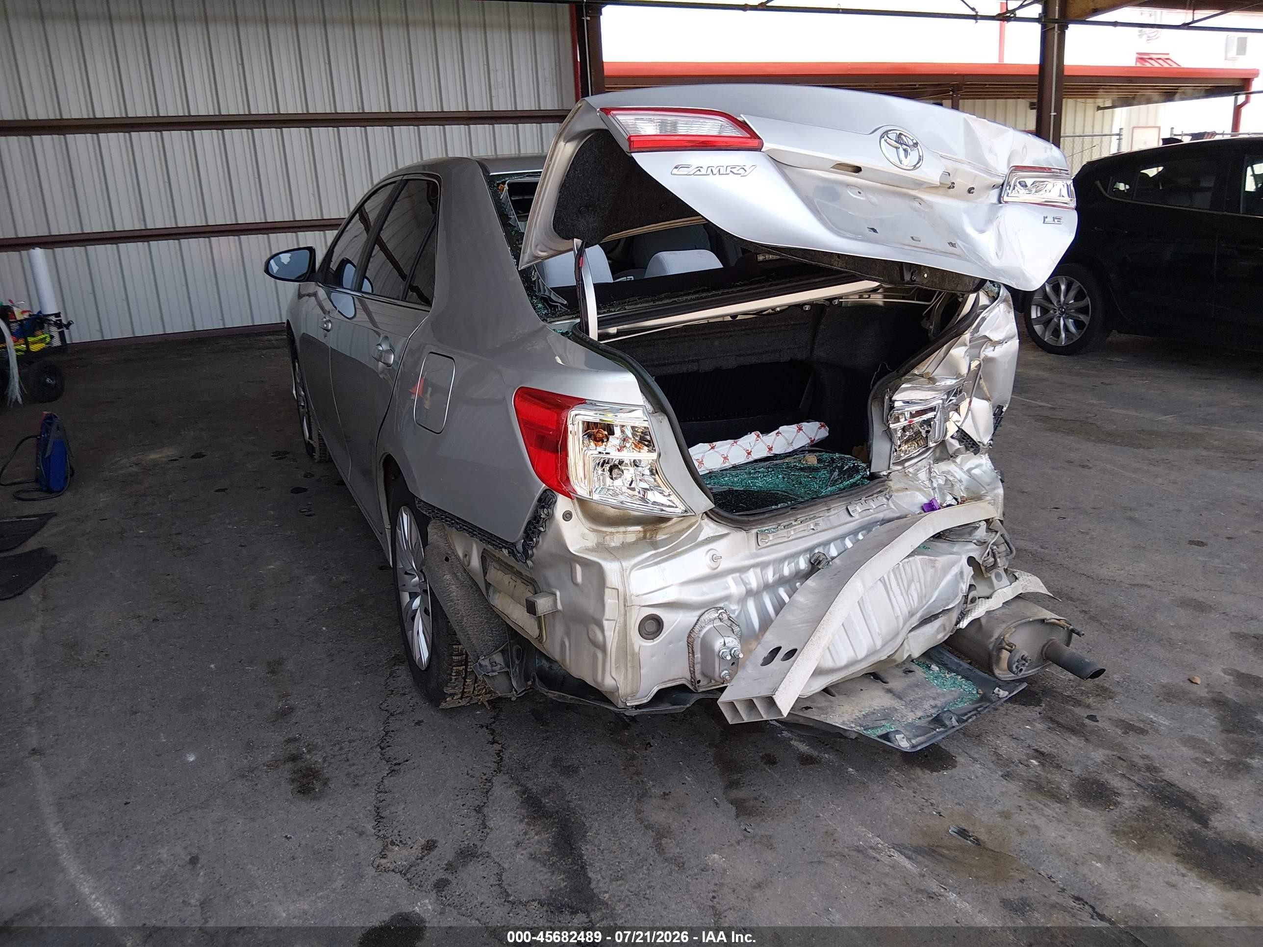 2013 Toyota Camry Le Silver vin: 4T1BF1FK0DU249074