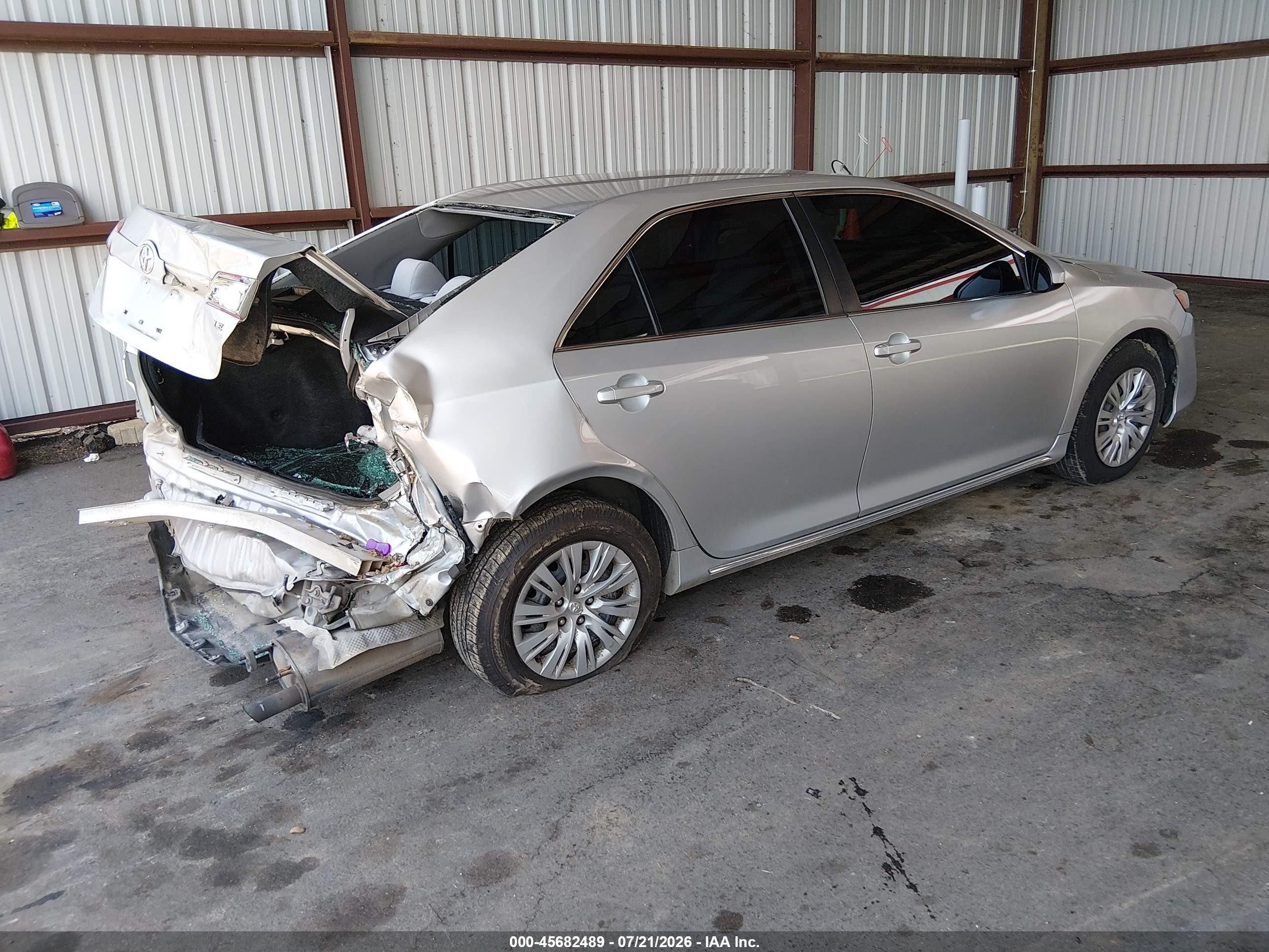 2013 Toyota Camry Le Silver vin: 4T1BF1FK0DU249074